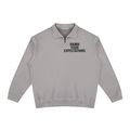 Unisex Vintage Wash Collared Sweatshirt