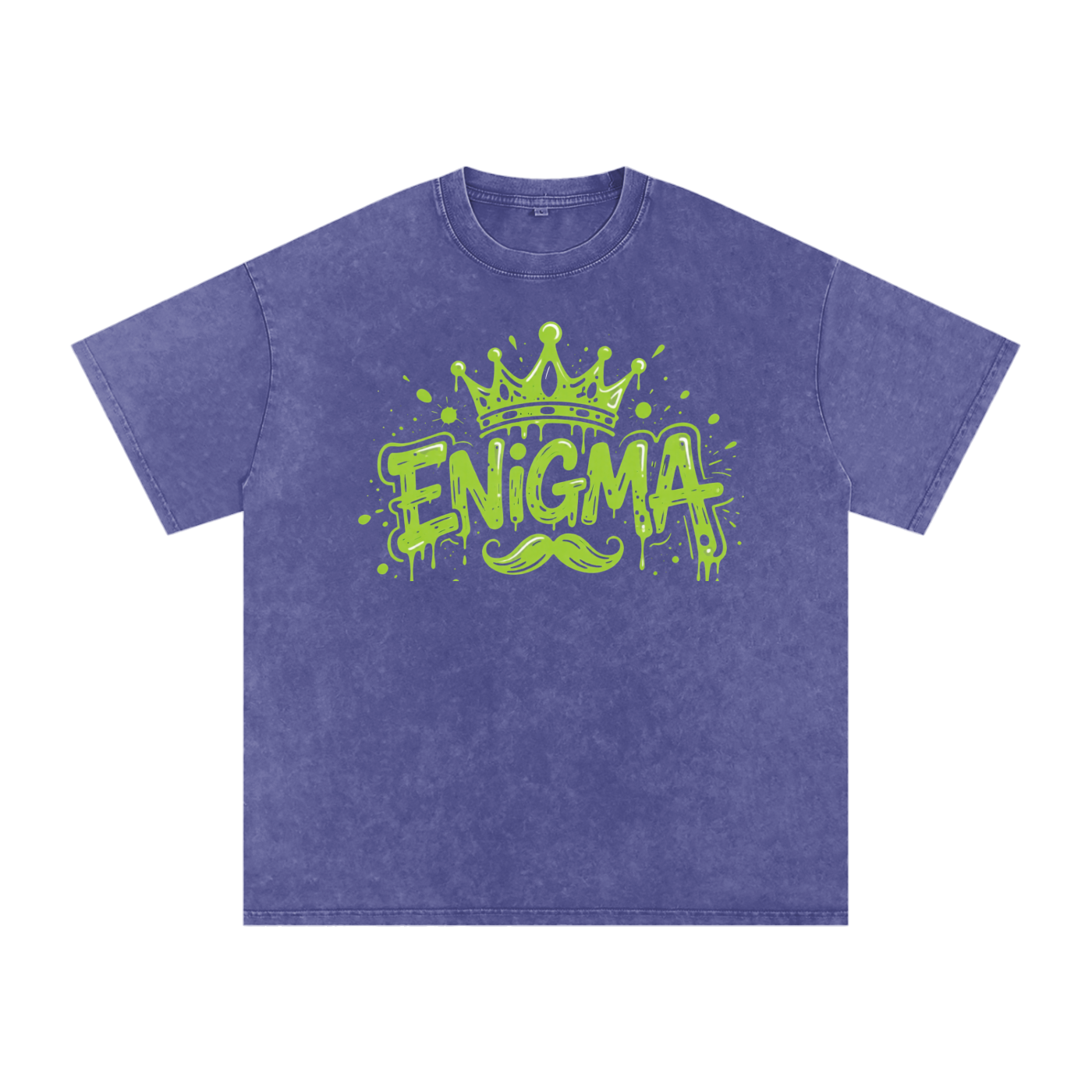 MENS ' ENIGMA ' Snow Washed Oversized Cotton T-Shirt