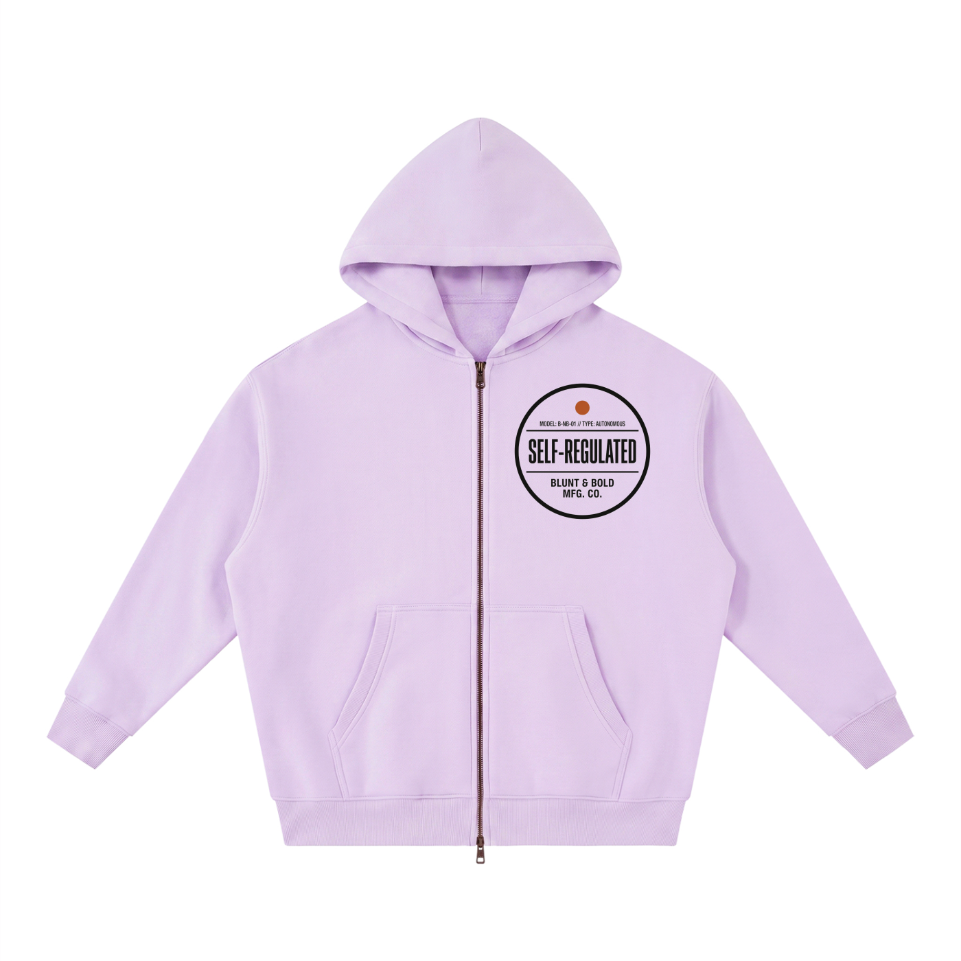 MENS ' SELF REGULATED ' Essential Oversized Fleece Boxy Hoodie