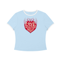 Women’s Color Block Crop T-Shirt