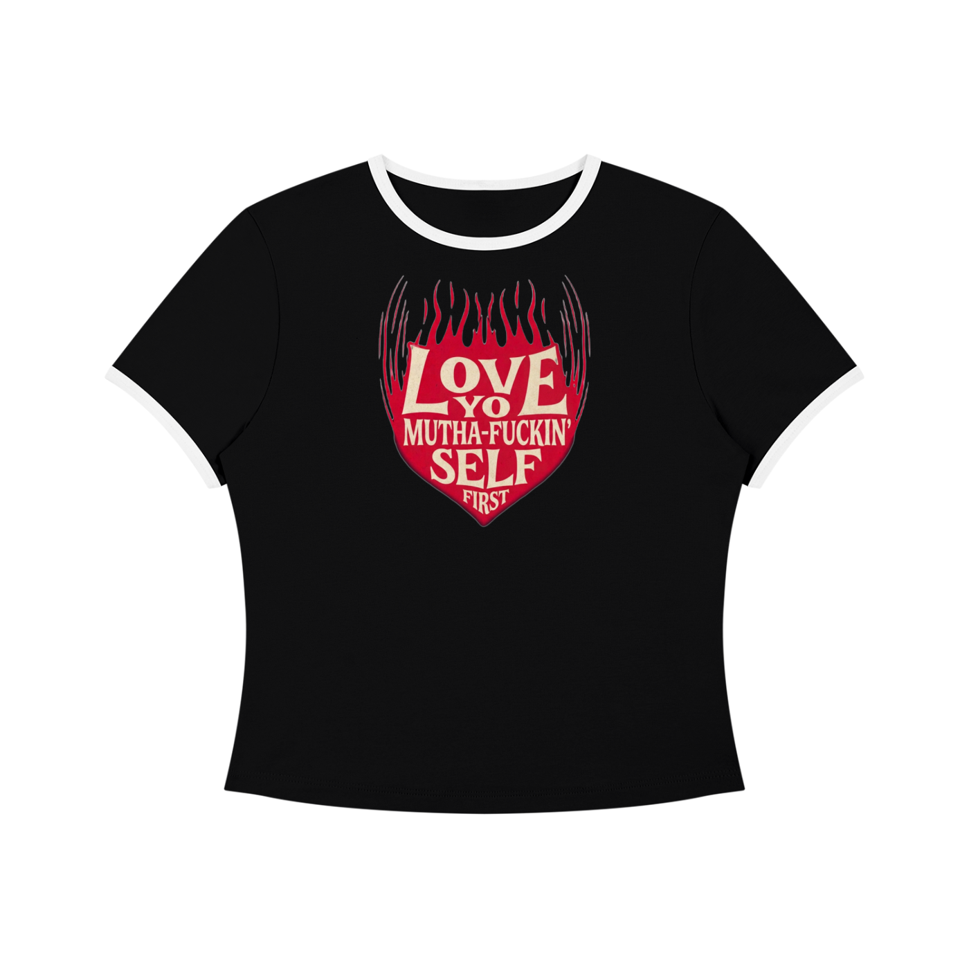 Women’s Color Block Crop T-Shirt