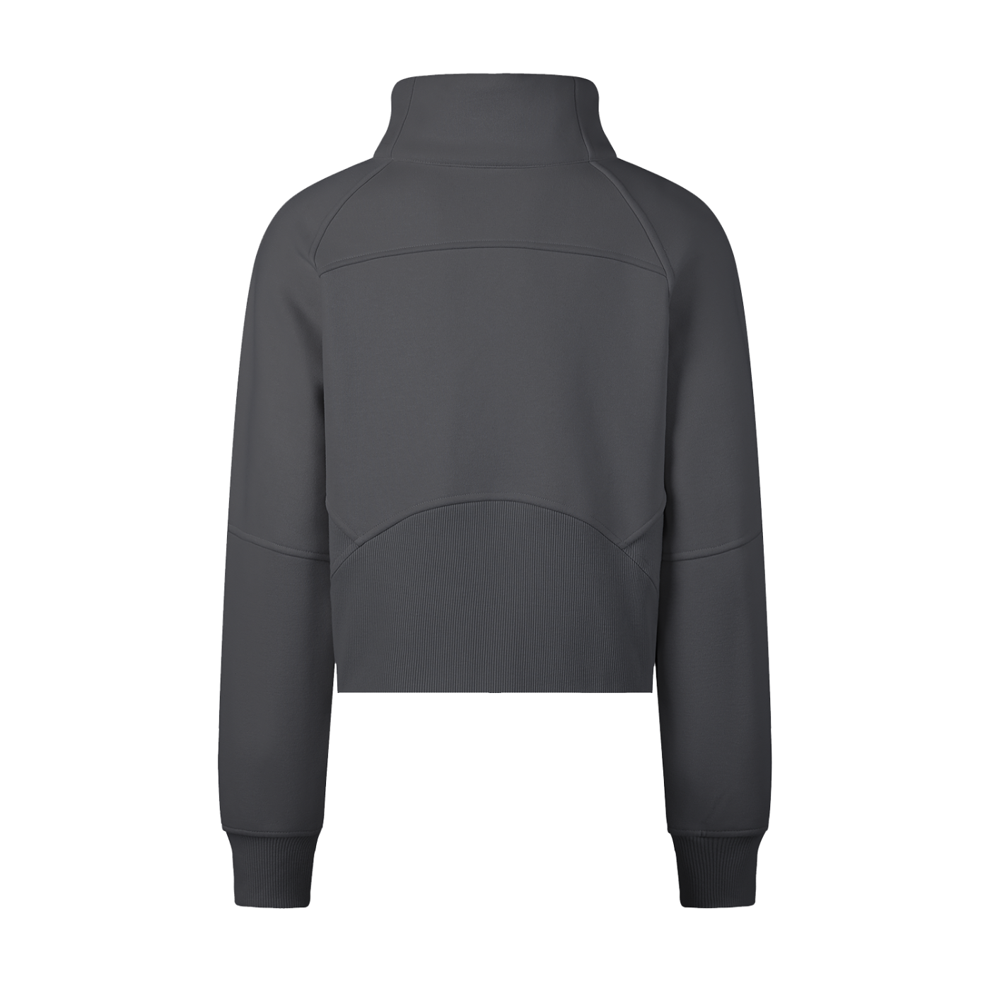 Womens Cropped Half-Zip Sweatshirt