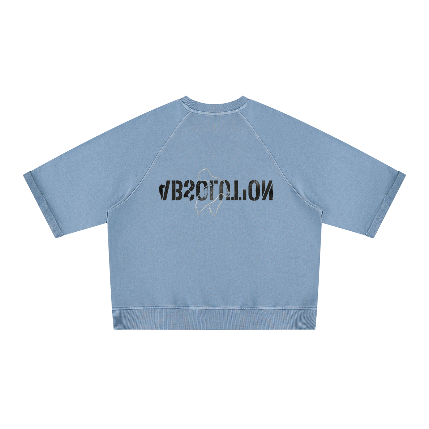 MENS 'ABSOLUTIONS''  Vintage Wash Boxy Short Sleeve SWEAT TOP