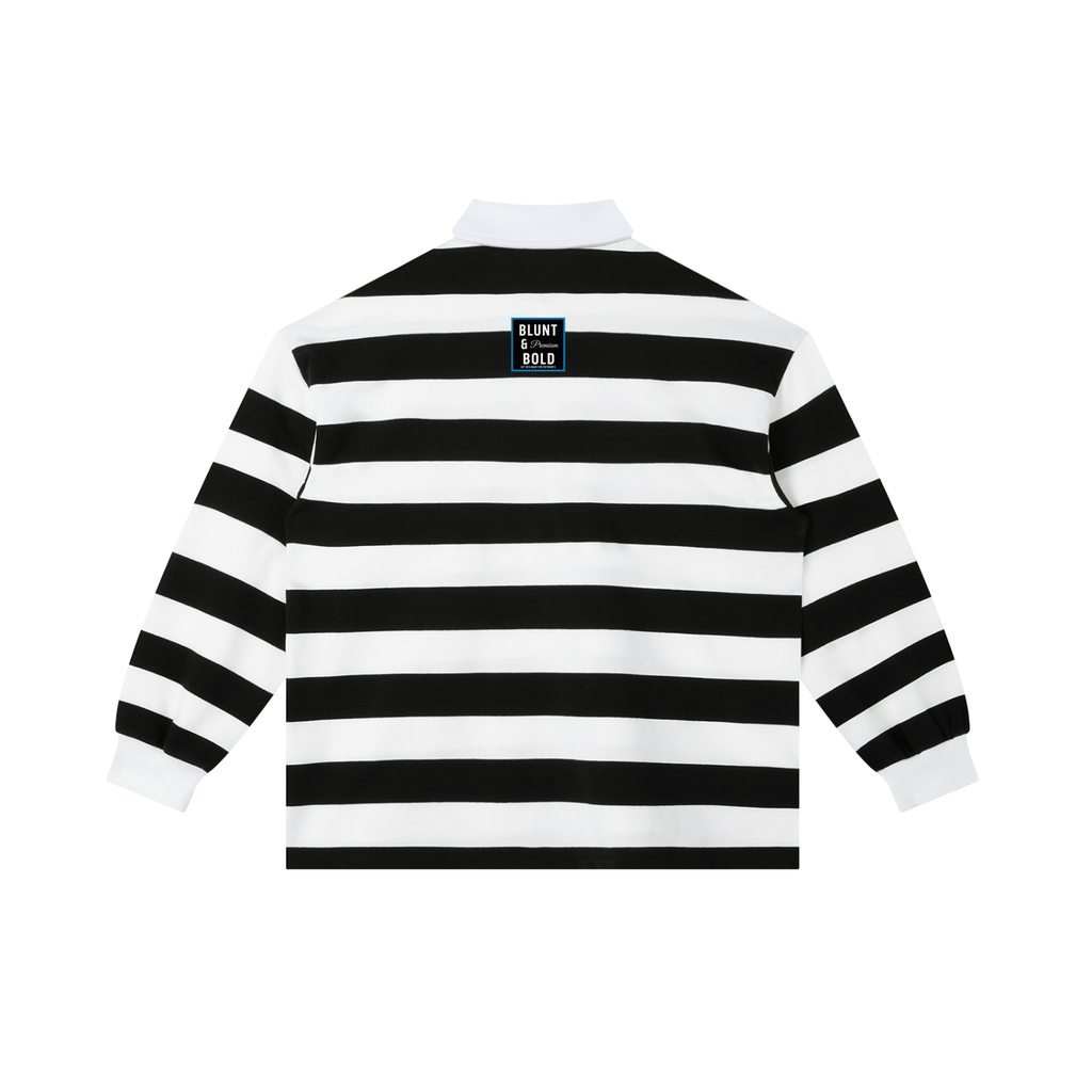 Color Block Stripe Polo Shirt