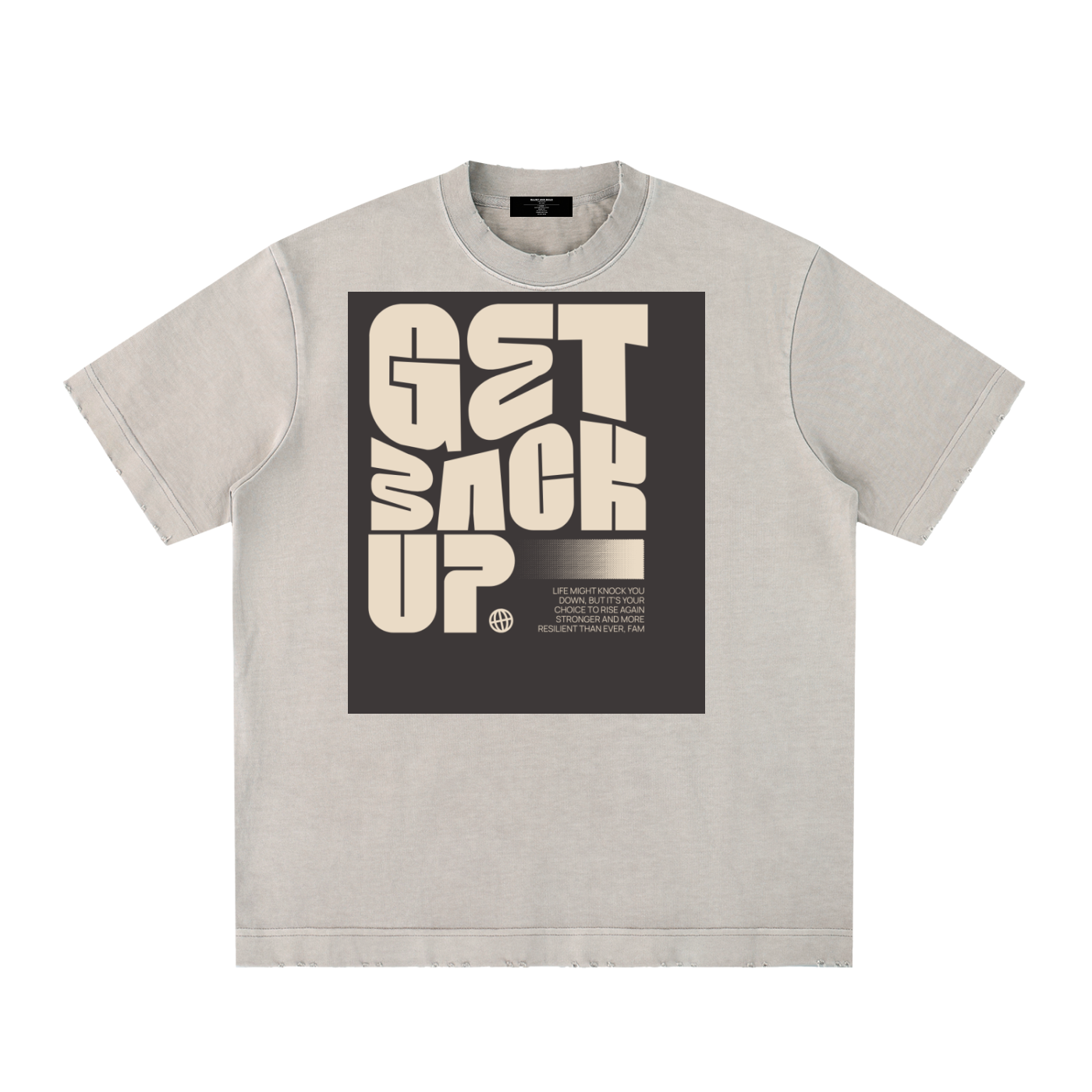 Men's Heavy Frayed Tee — Built Tough