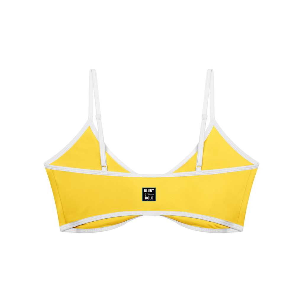 Women's Color Block Ruched V-Neck Sports Bra