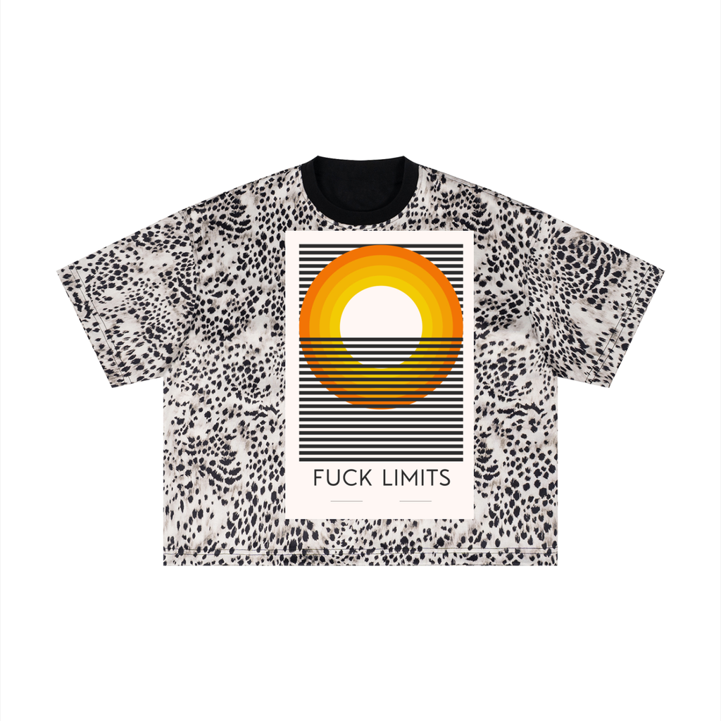 Unisex Leopard Print Boxy T-Shirt