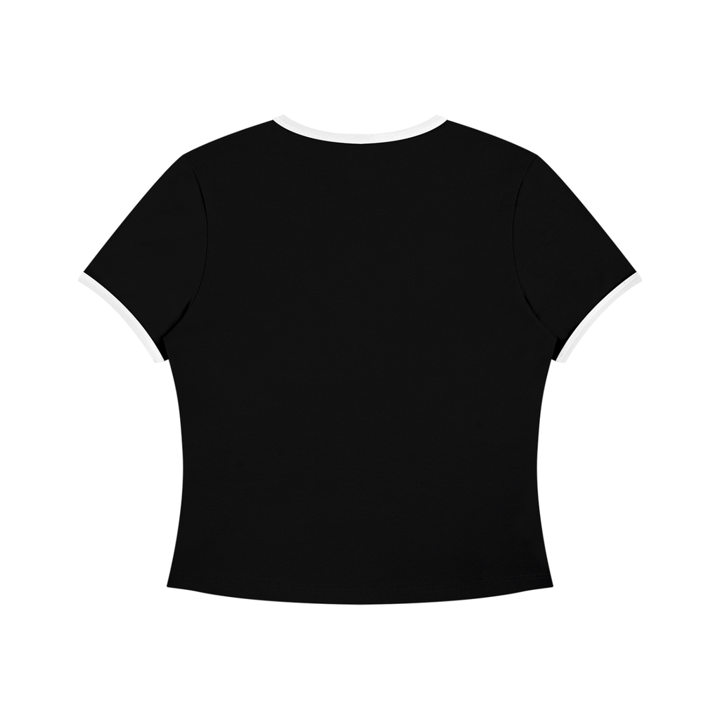 Women’s Color Block Crop T-Shirt