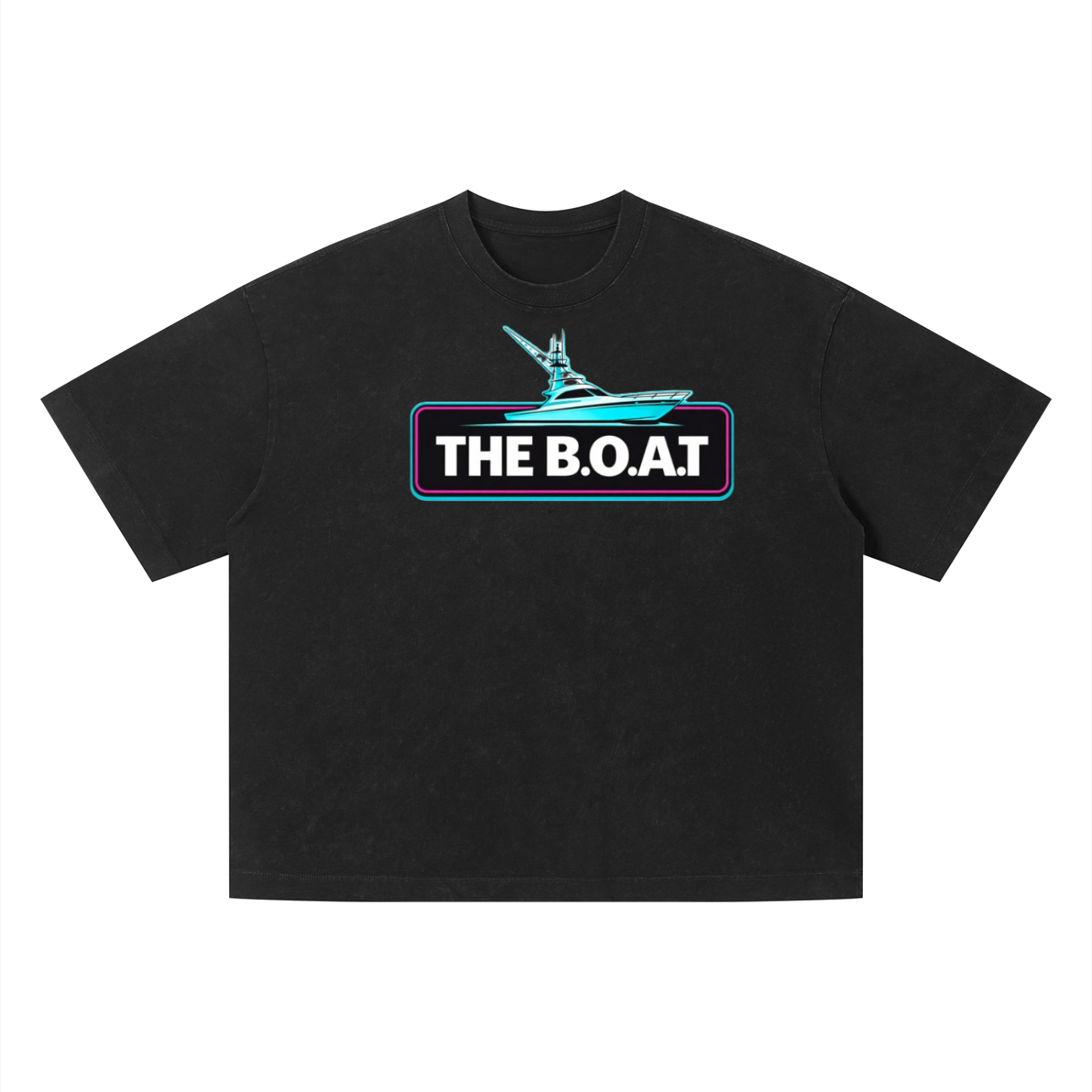 Mens 'THE B.O.A.T' Vintage Wash Boxy Tee