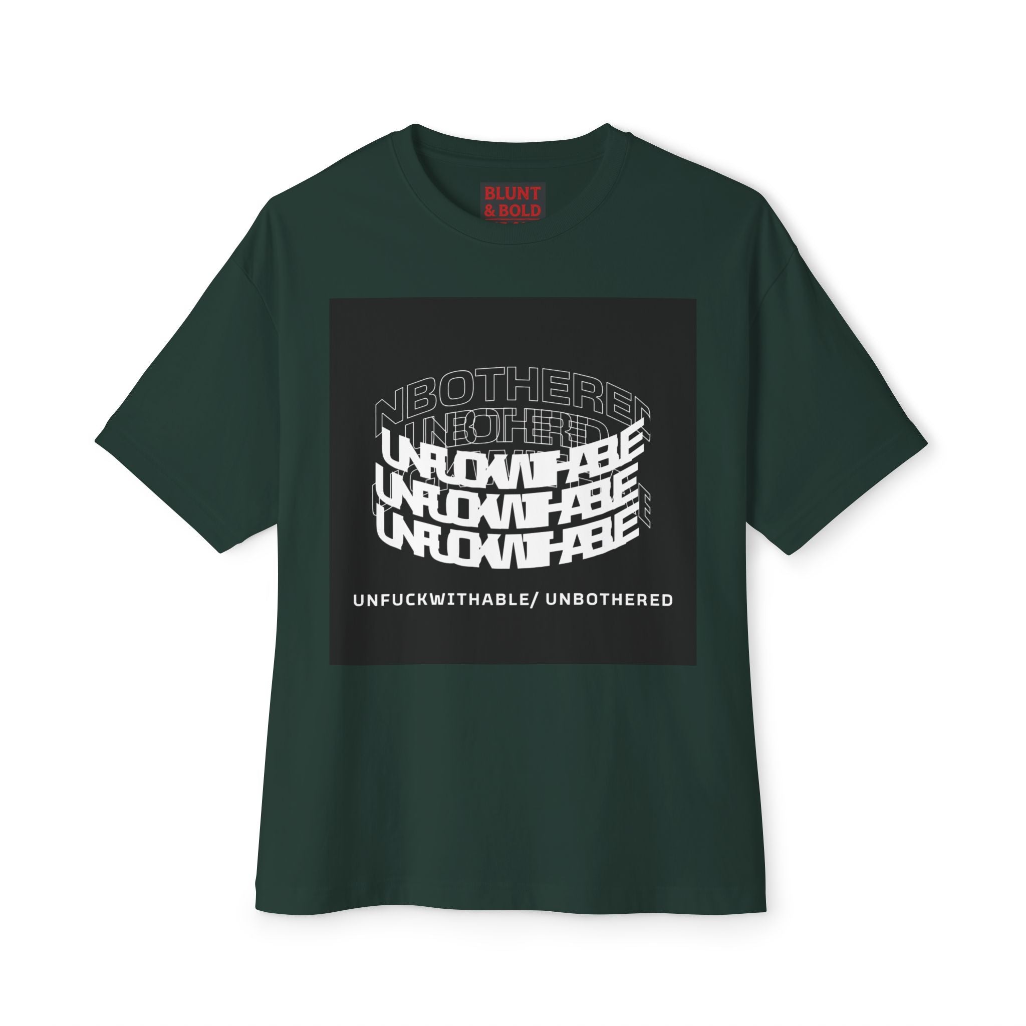 Mens Unfuckwithable/ Unbothered Graphic  Oversized Tee