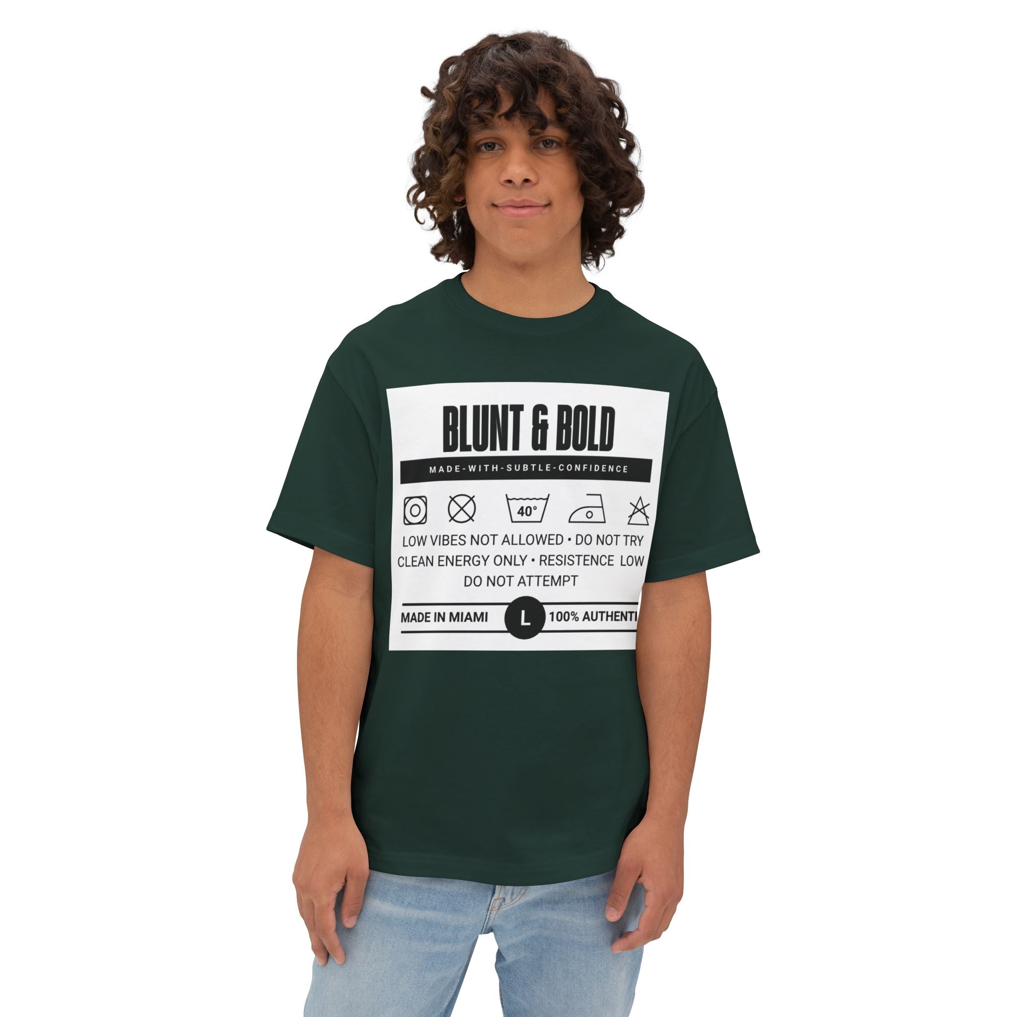 Blunt & Bold' Truth Label + Oversized Tee