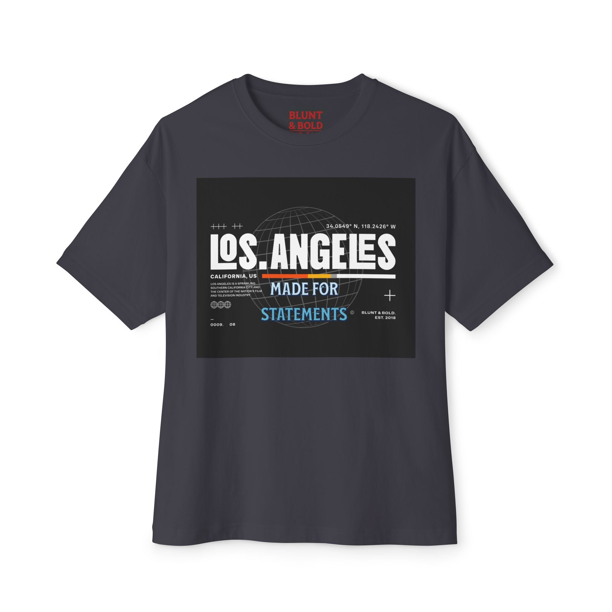 Mens Los Angeles Graphic Oversized  Tee