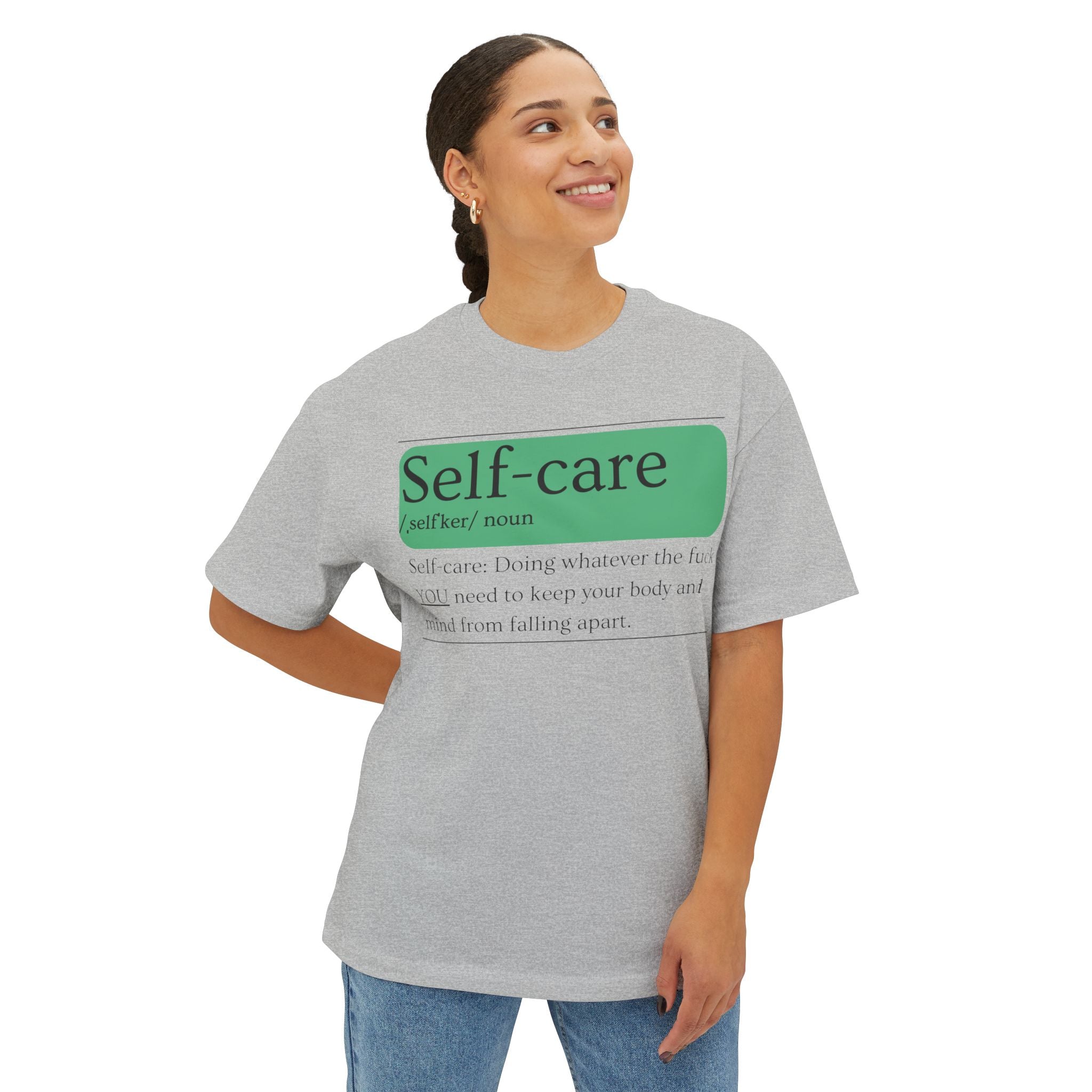 Mens Self-care EXPLICIT Definition Oversized Tee