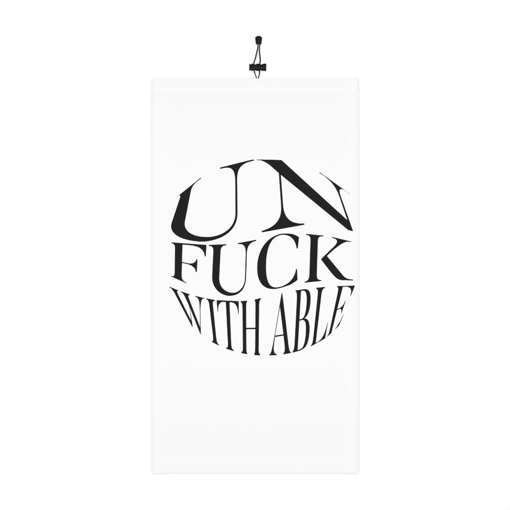 Winter Neck Gaiter — "UNFUCKWITHABLE" Bold Text Face Scarf