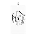 Winter Neck Gaiter — "UNFUCKWITHABLE" Bold Text Face Scarf