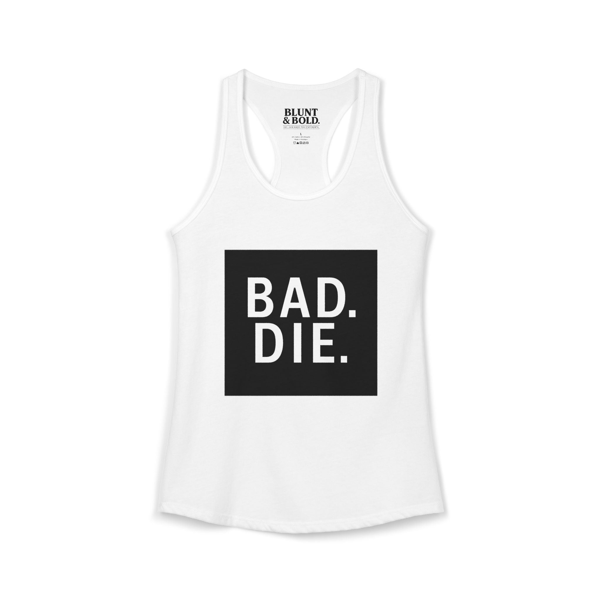 Womens Baddie  Ideal Racerback Tank