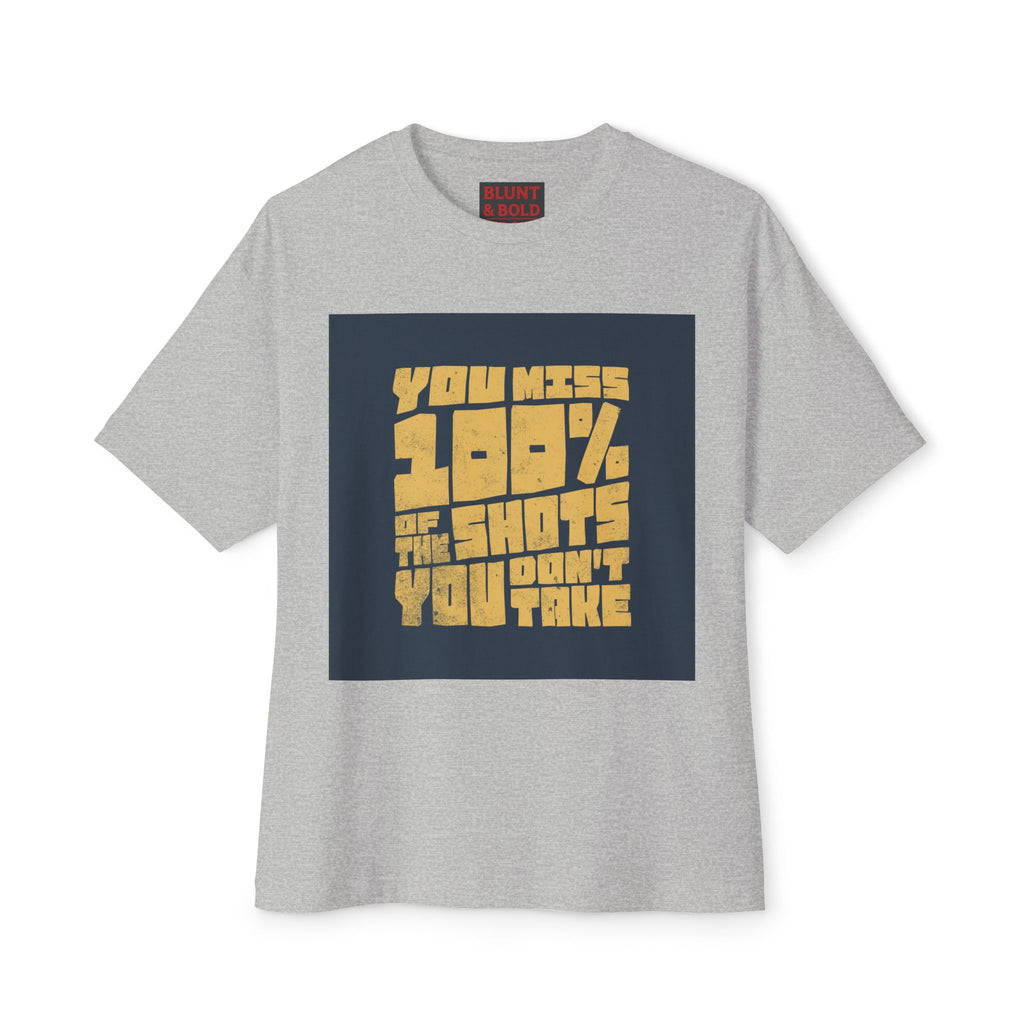Mens You Miss 100%Oversized Graphic Tee