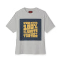 Mens You Miss 100%Oversized Graphic Tee