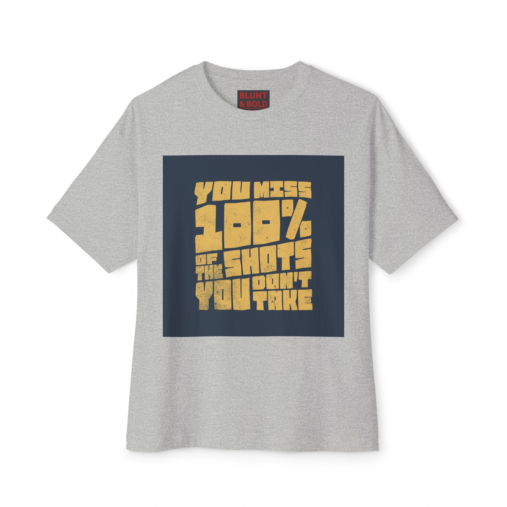 Mens You Miss 100%Oversized Graphic Tee