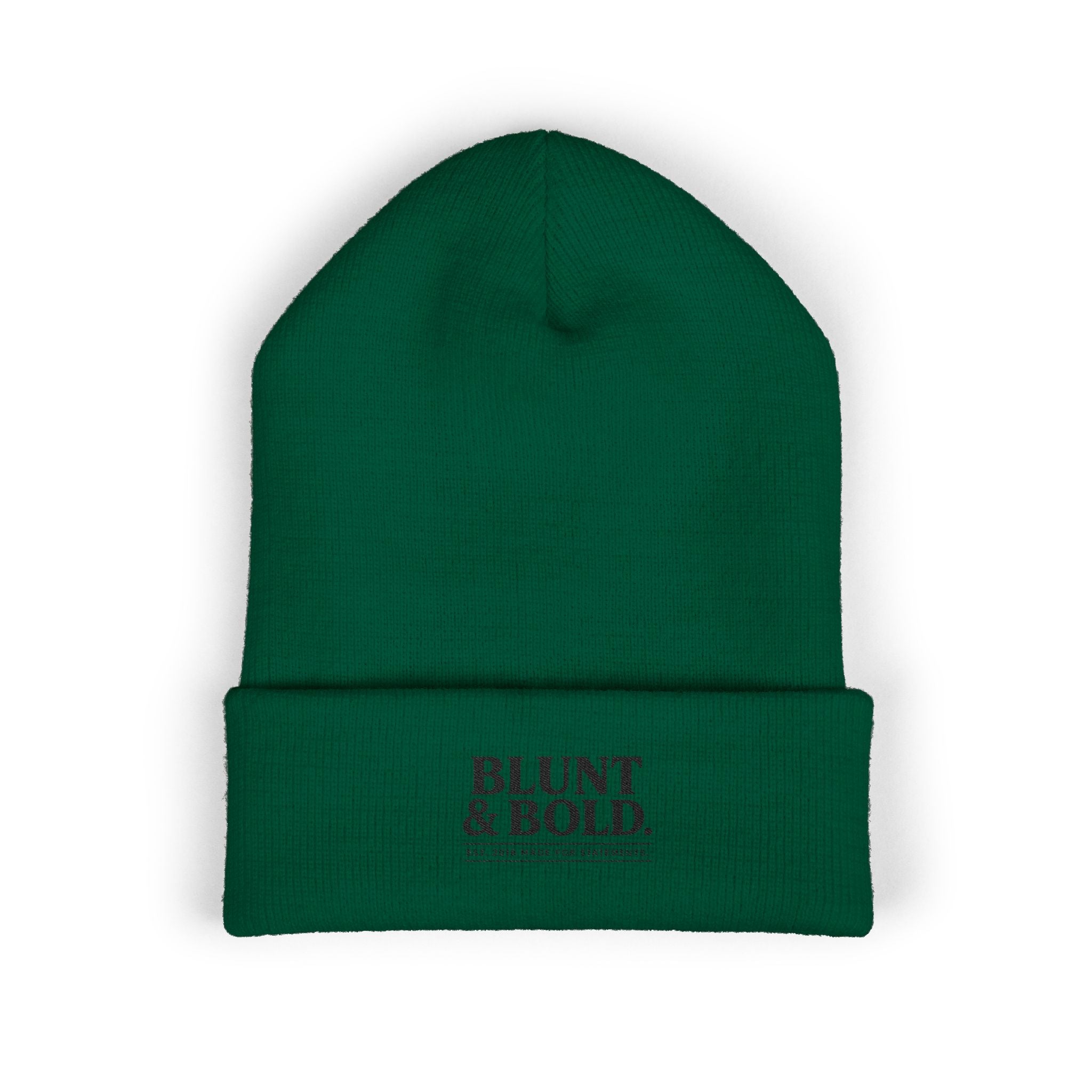 Blunt ^ Bold Classic Cuffed Beanie — Embroidered '