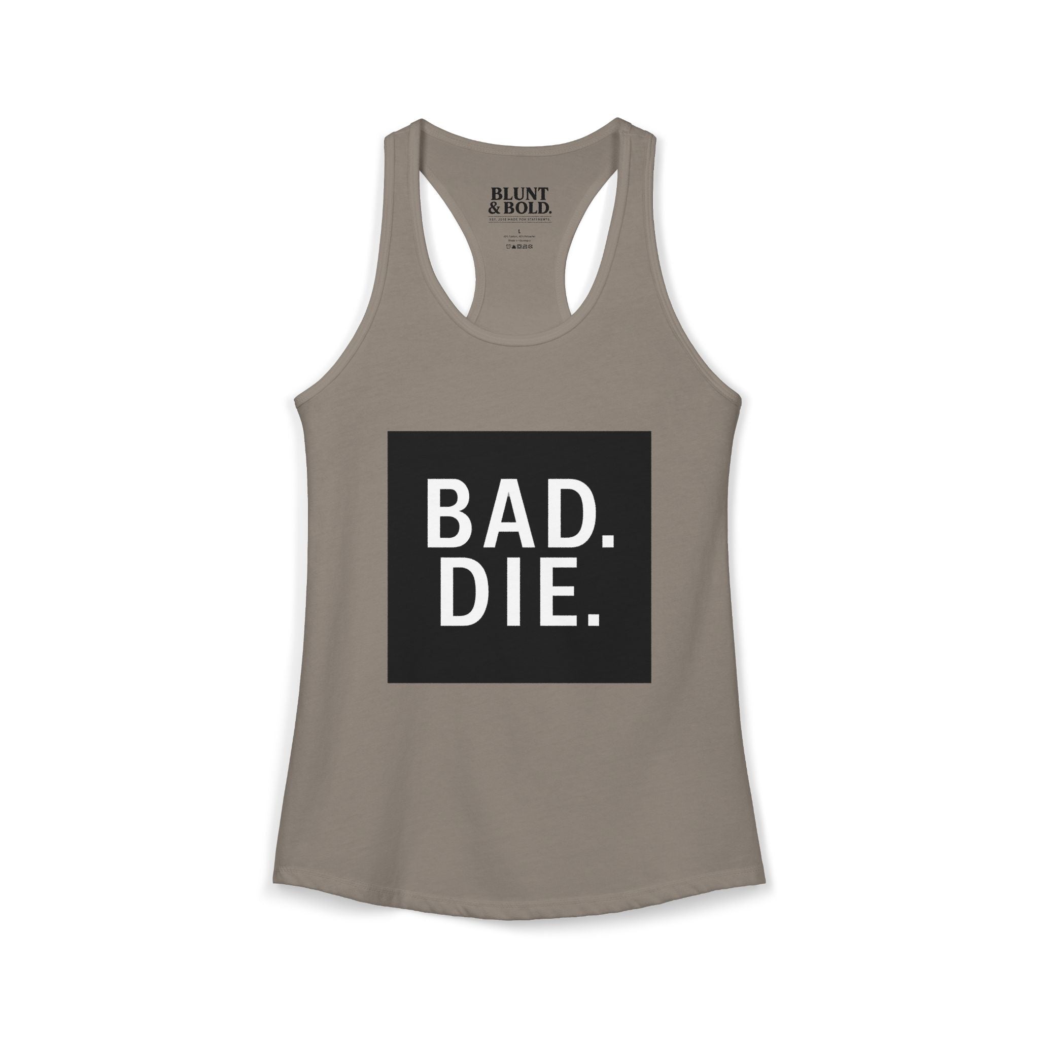 Womens Baddie  Ideal Racerback Tank