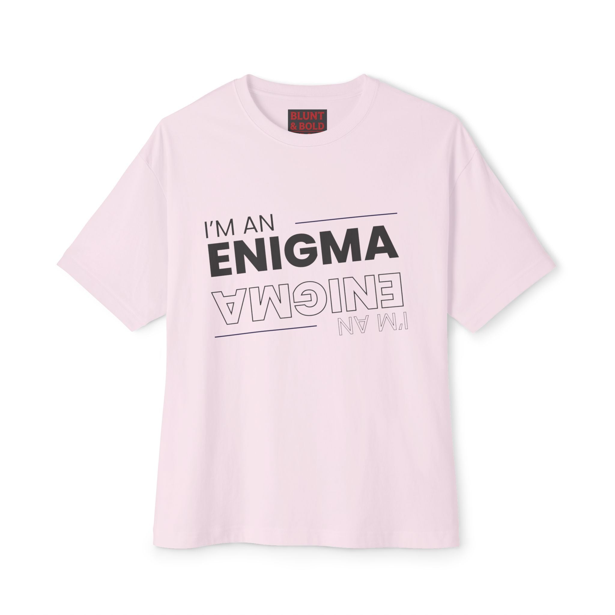 Mes I'm An Enigma Graphic Oversized Tee