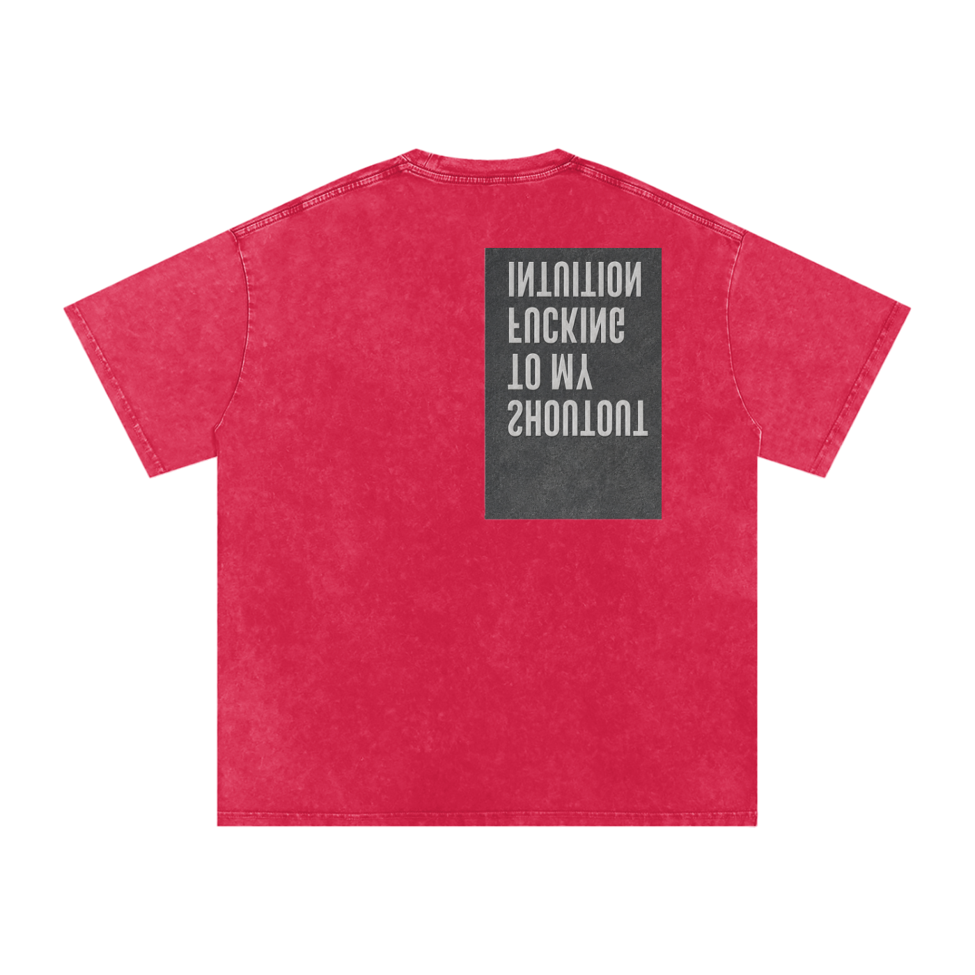 MENS 'MYFUCKING INTUITION' Snow Washed Oversized Cotton TEE