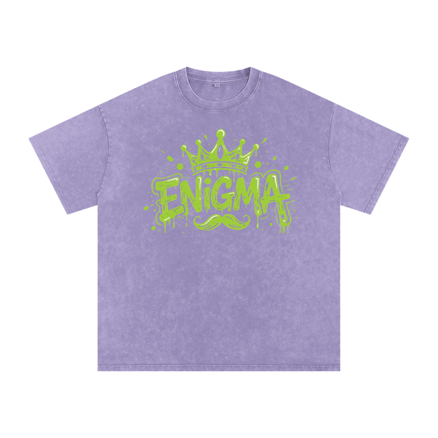 MENS ' ENIGMA ' Snow Washed Oversized Cotton T-Shirt