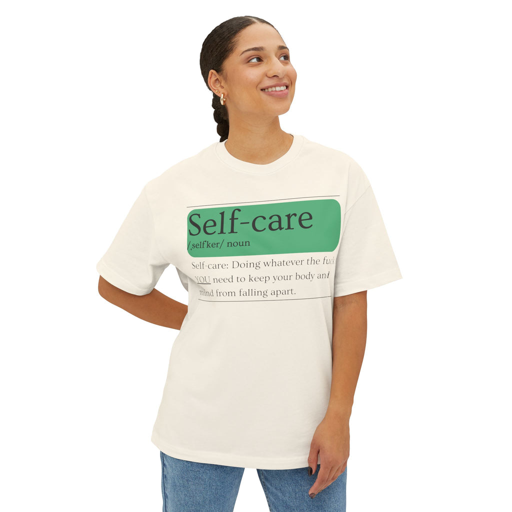 Mens Self-care EXPLICIT Definition Oversized Tee