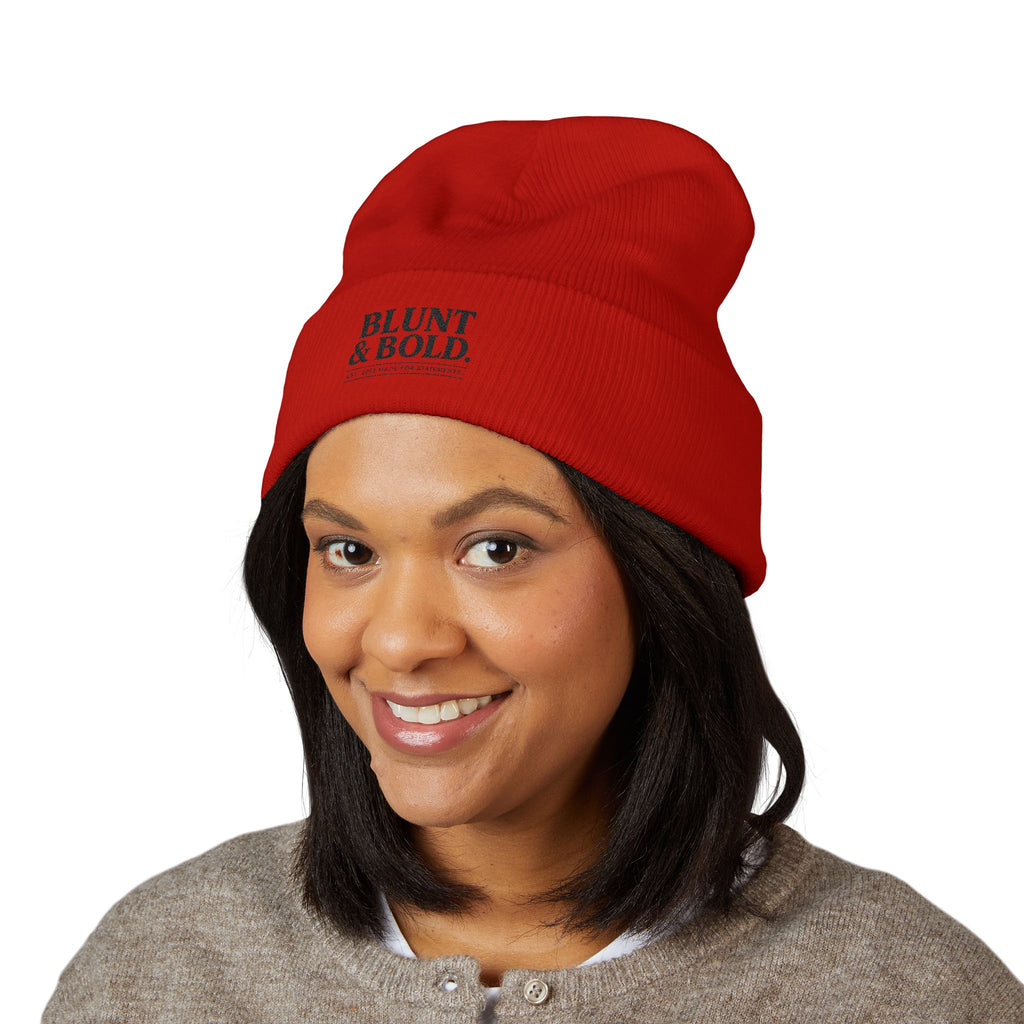 Blunt ^ Bold Classic Cuffed Beanie — Embroidered '