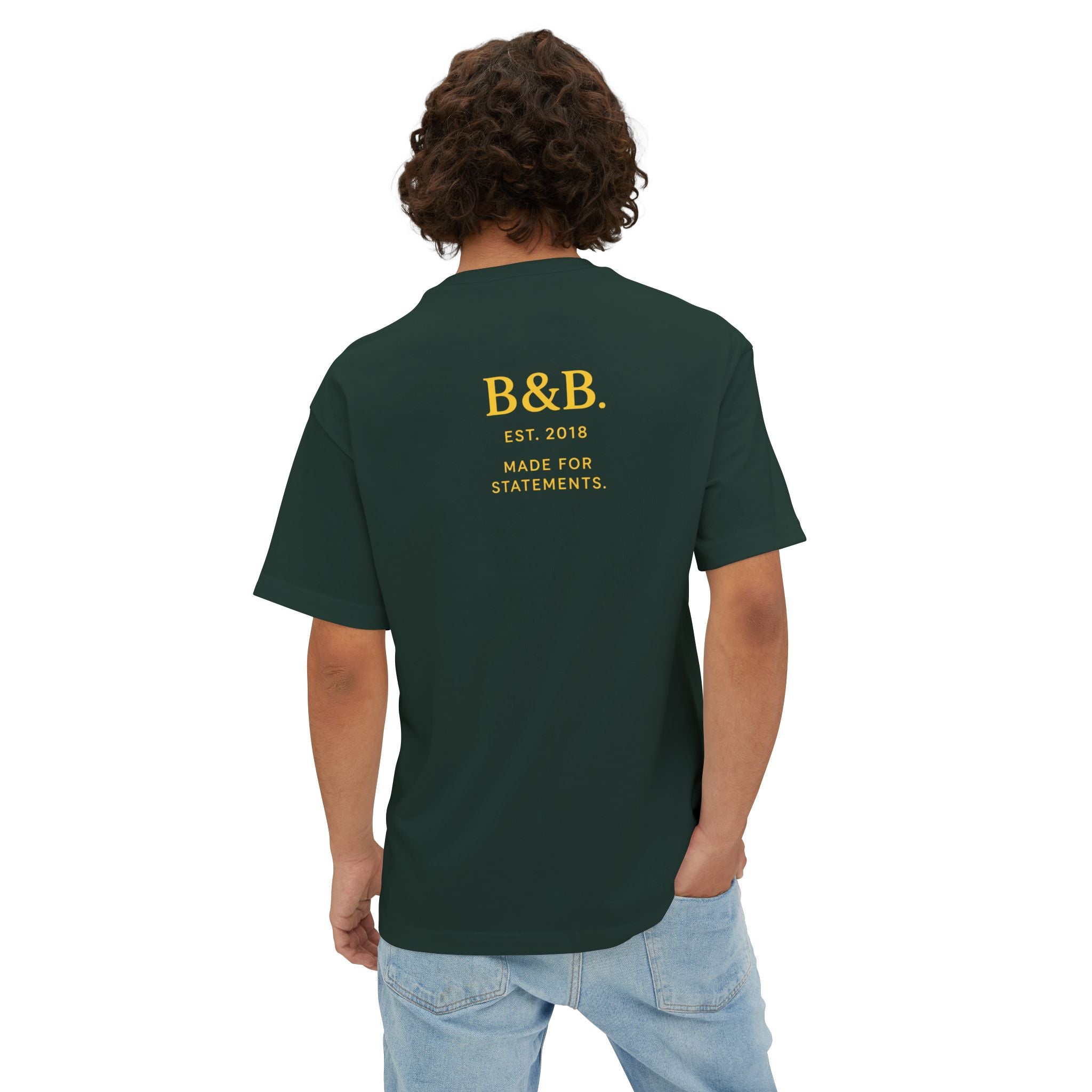 Mens Focus on Your Happiness Oversized Tee