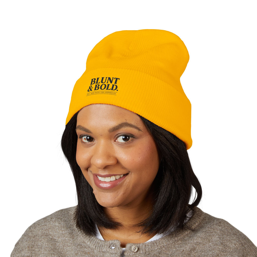 Blunt ^ Bold Classic Cuffed Beanie — Embroidered '