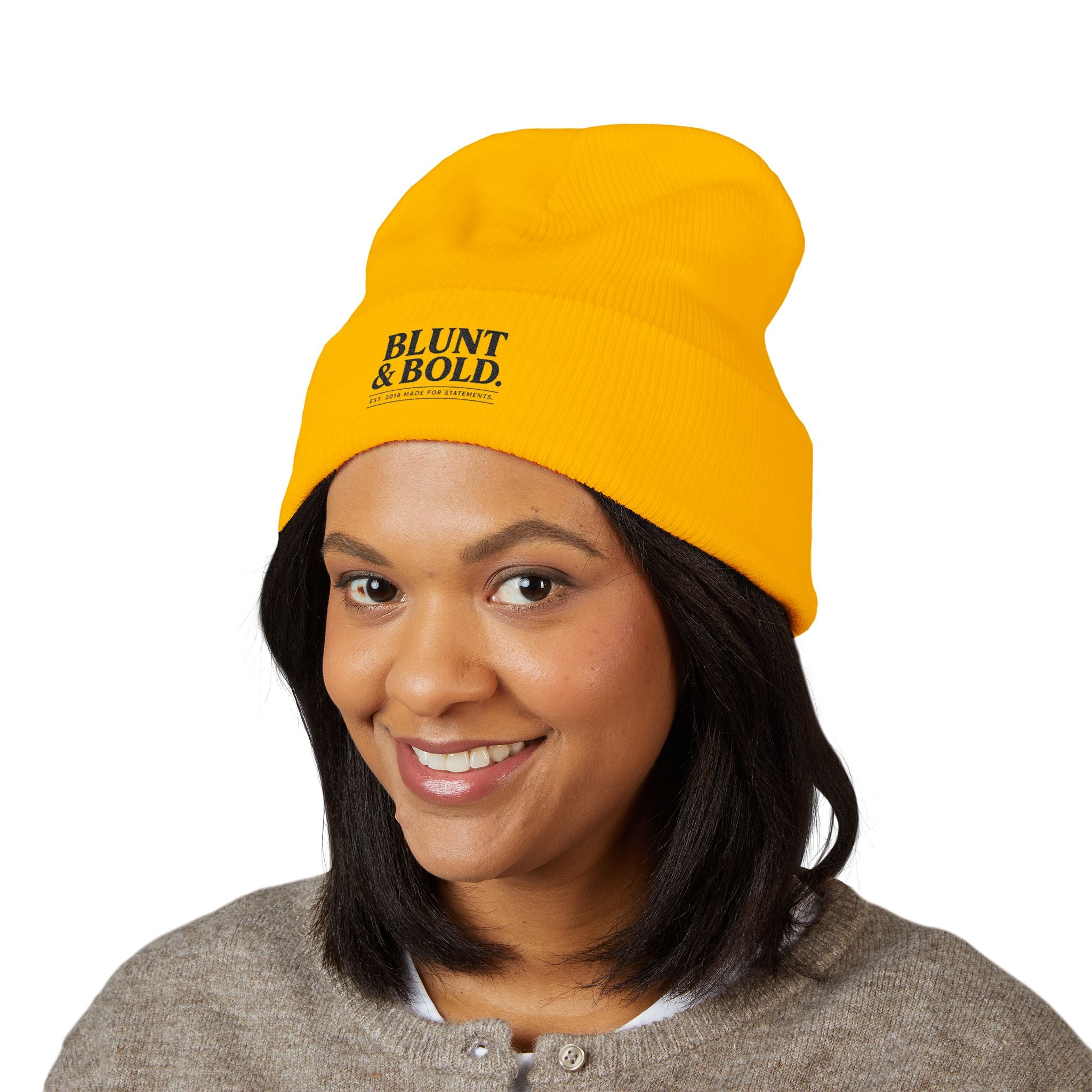 Blunt ^ Bold Classic Cuffed Beanie — Embroidered '
