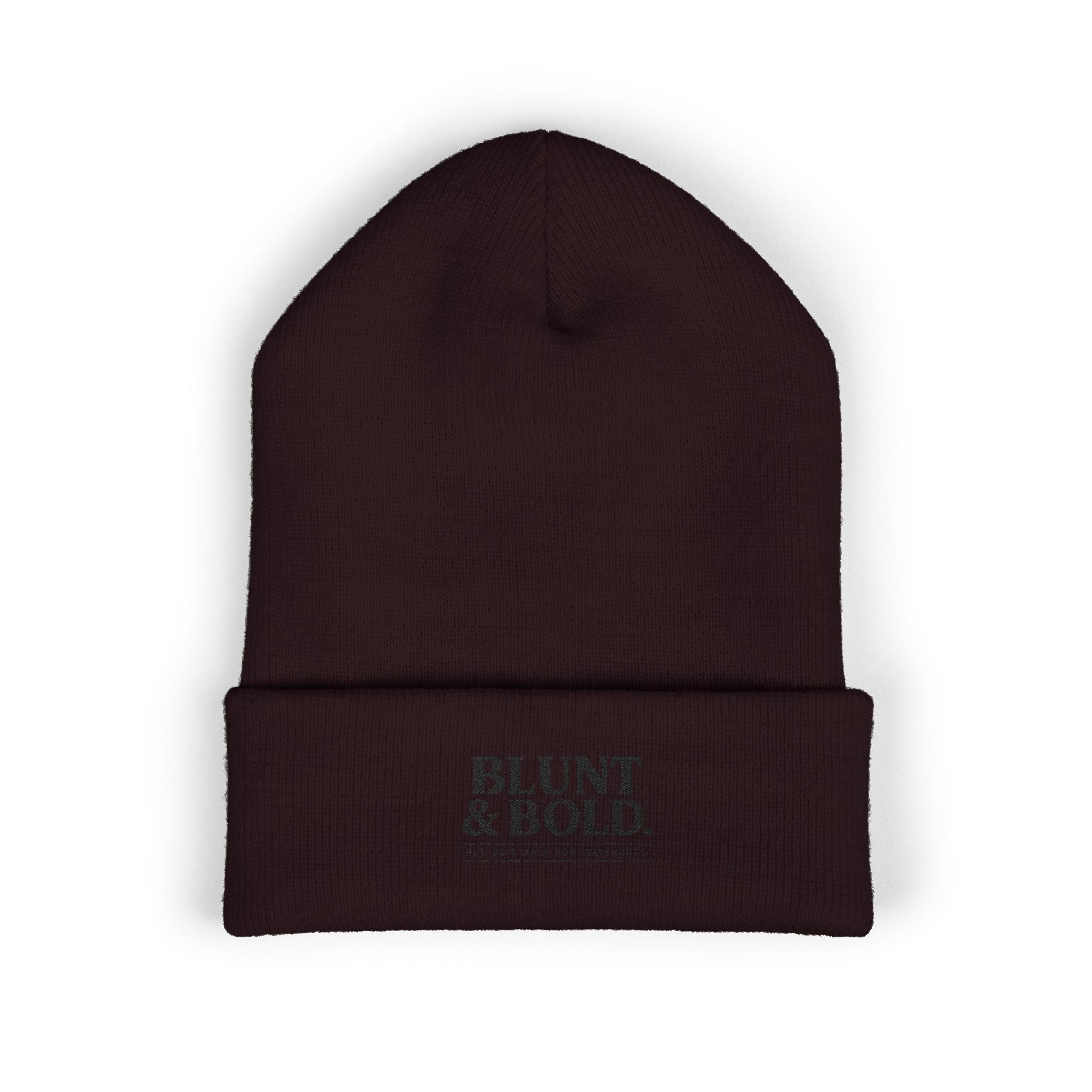 Blunt ^ Bold Classic Cuffed Beanie — Embroidered '