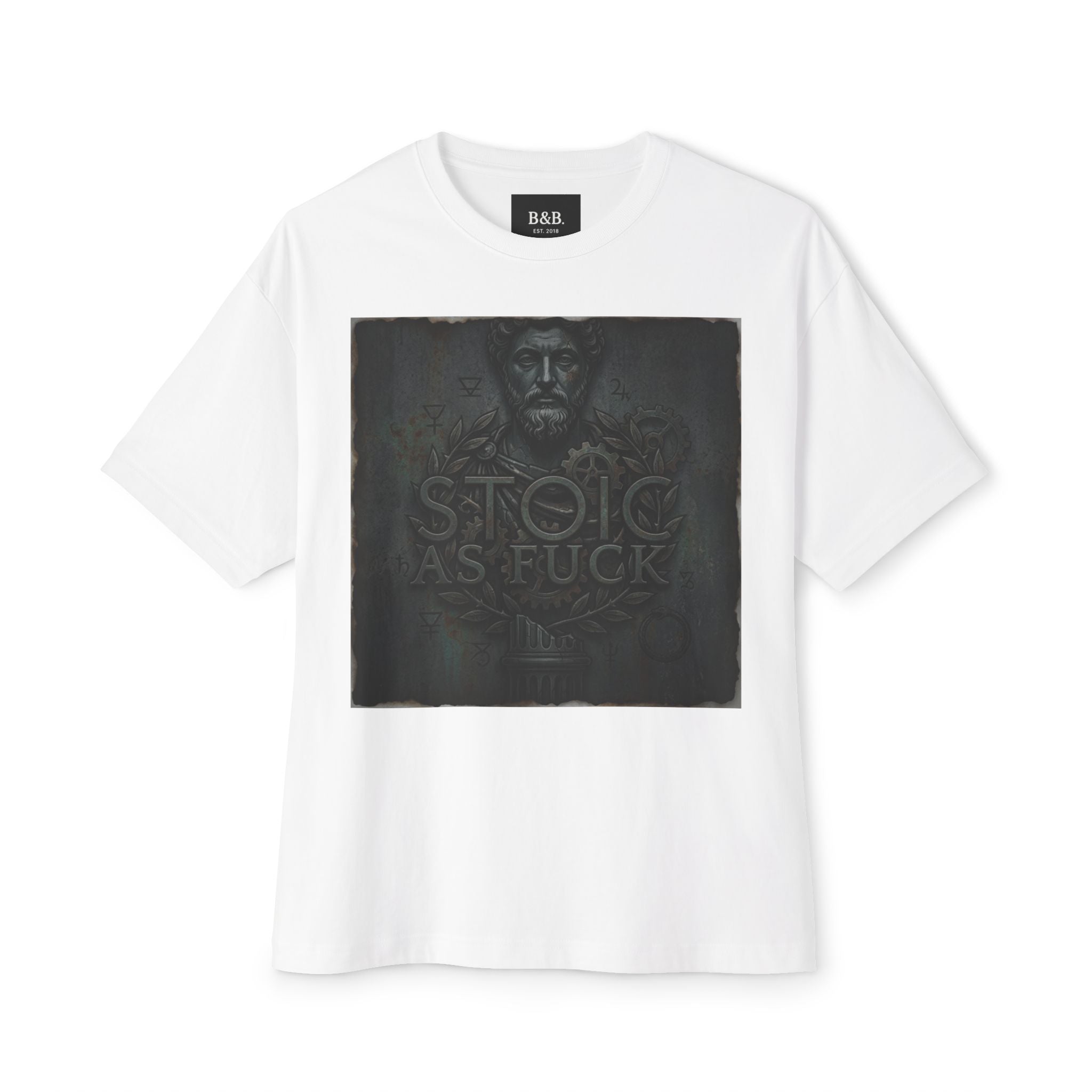 Mens Stoic As F*ck Graphic Oversized Tee