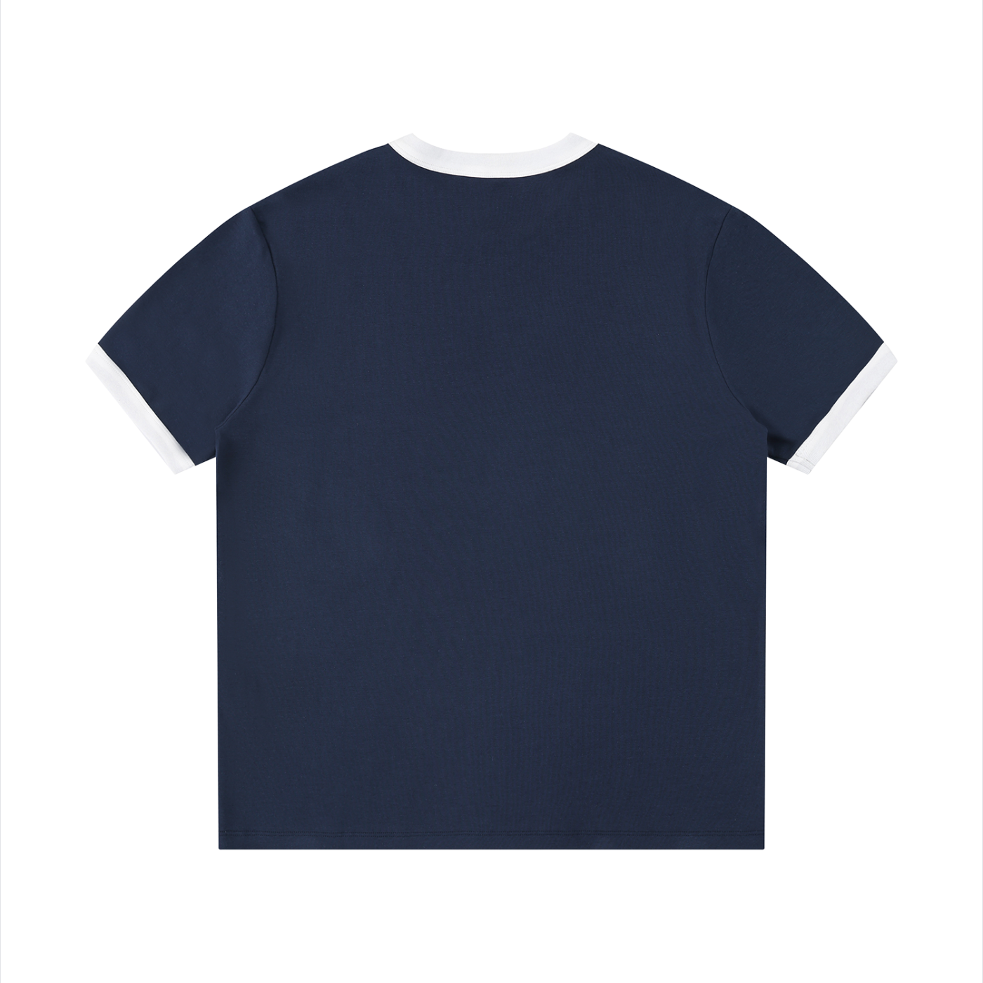 Mens 'SELF MADE; Contrast Edge Ribbed Crewneck Tee