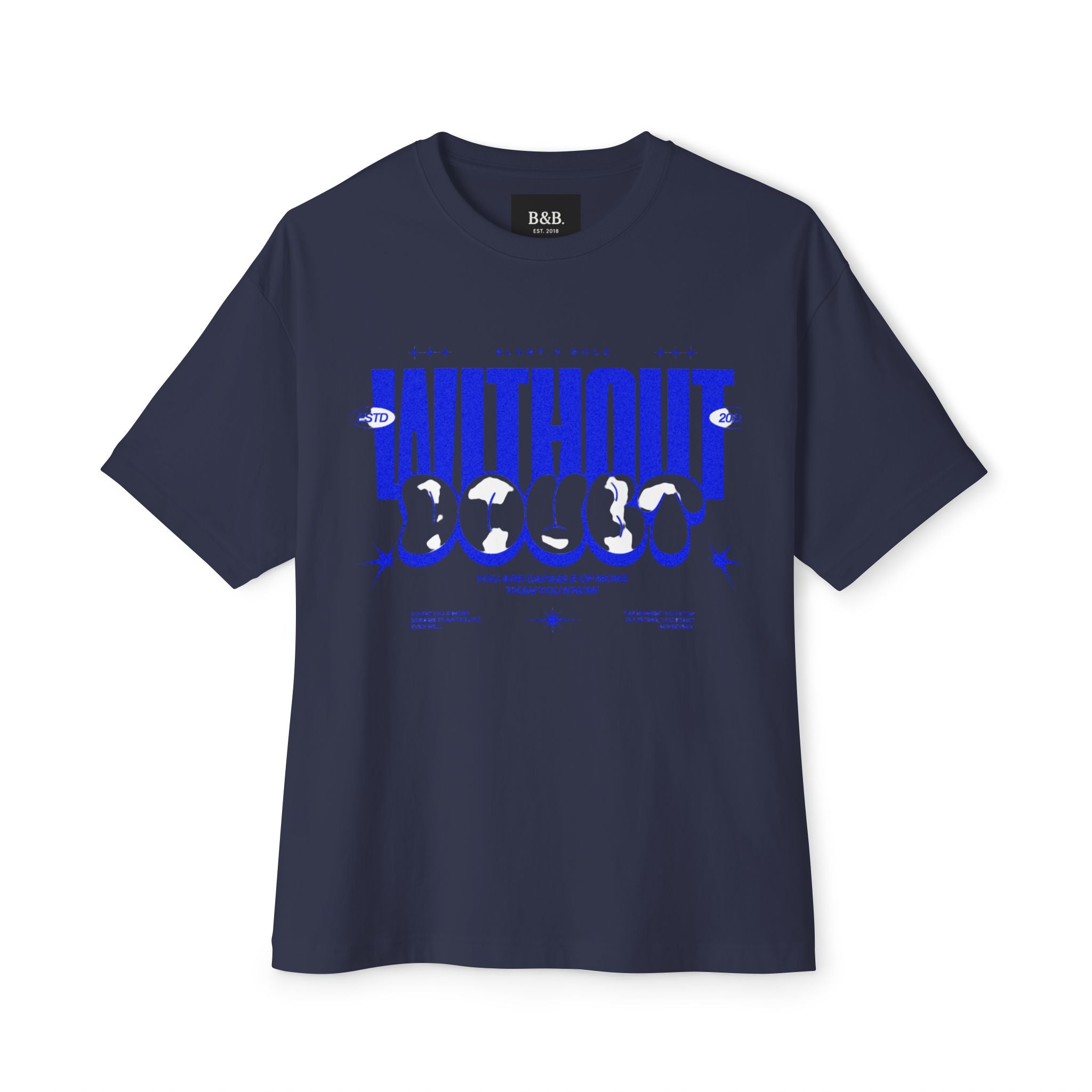 Mens Without Doubt Graphic Oversized Tee
