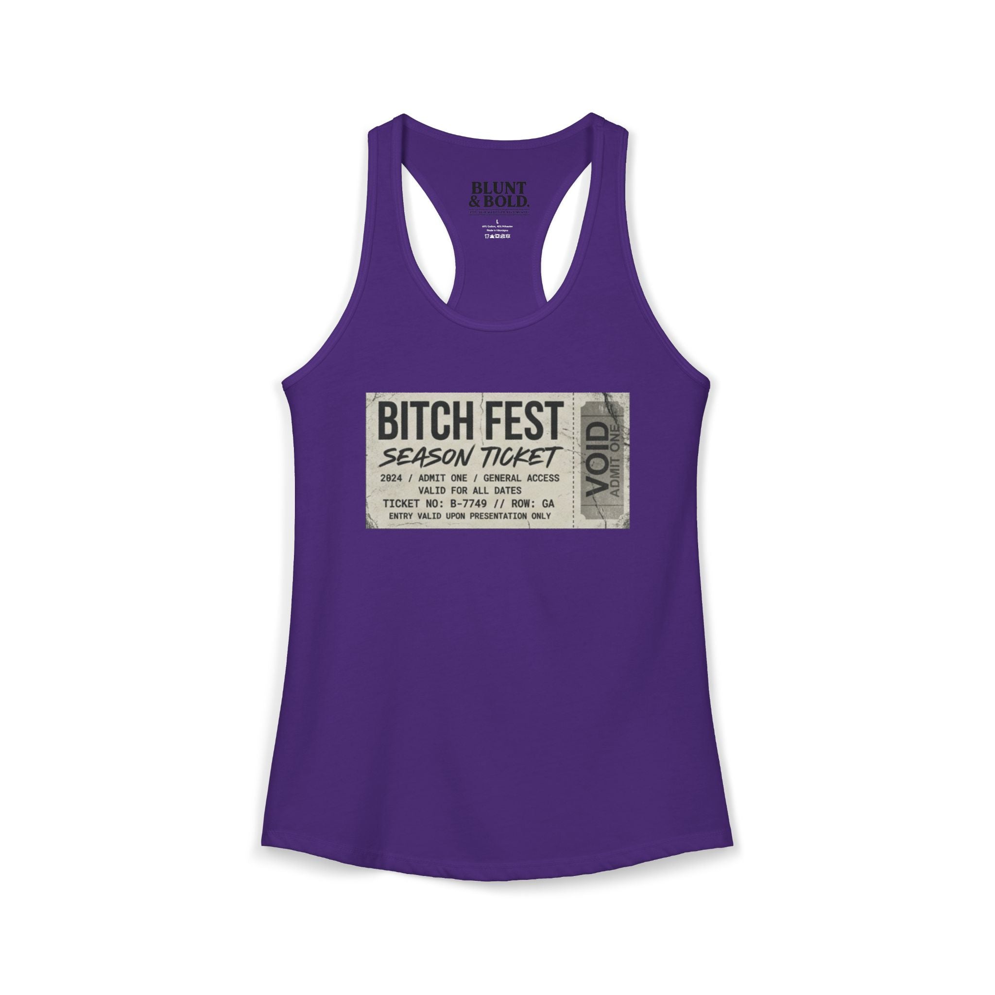 Womens BITCH FEST Ideal Racerback Tank
