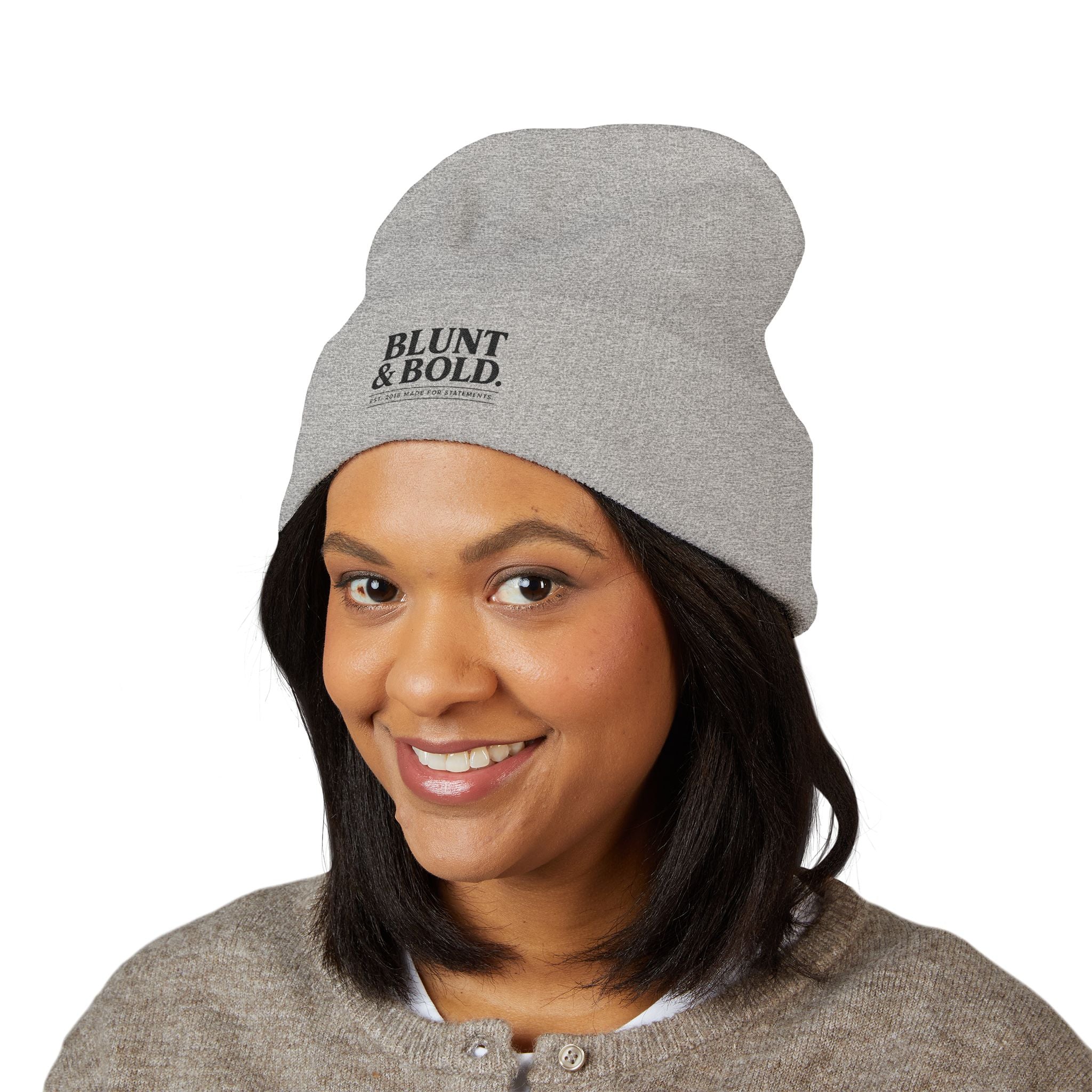 Blunt ^ Bold Classic Cuffed Beanie — Embroidered '