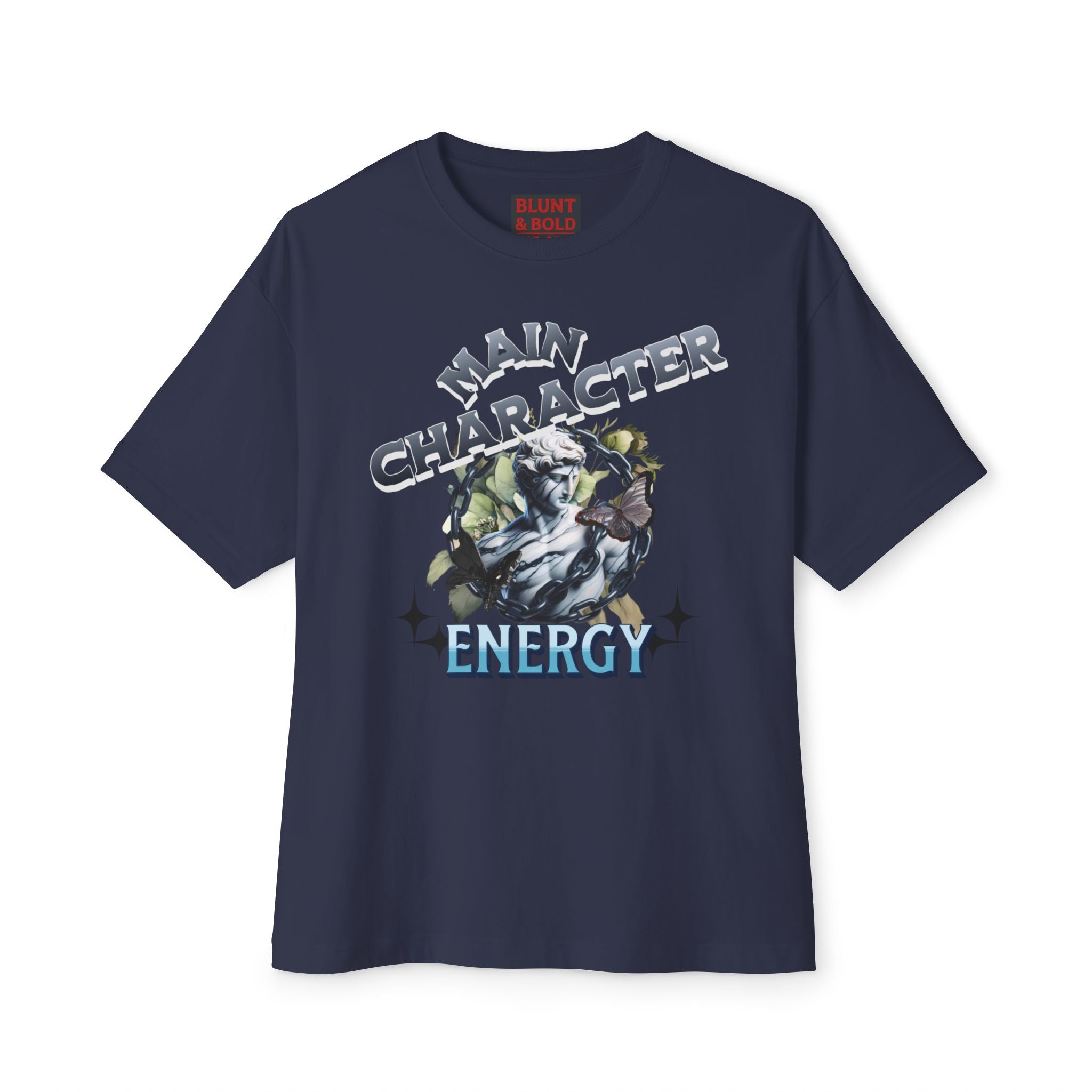 Mens Main Character Energy Oversized Boxy Tee