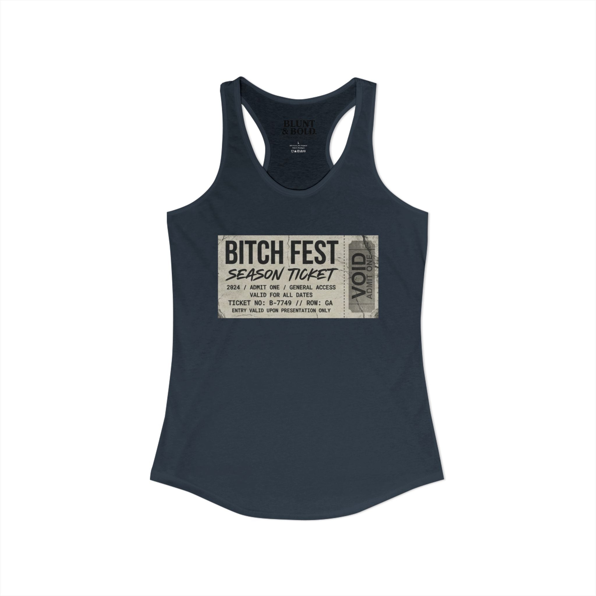 Womens BITCH FEST Ideal Racerback Tank