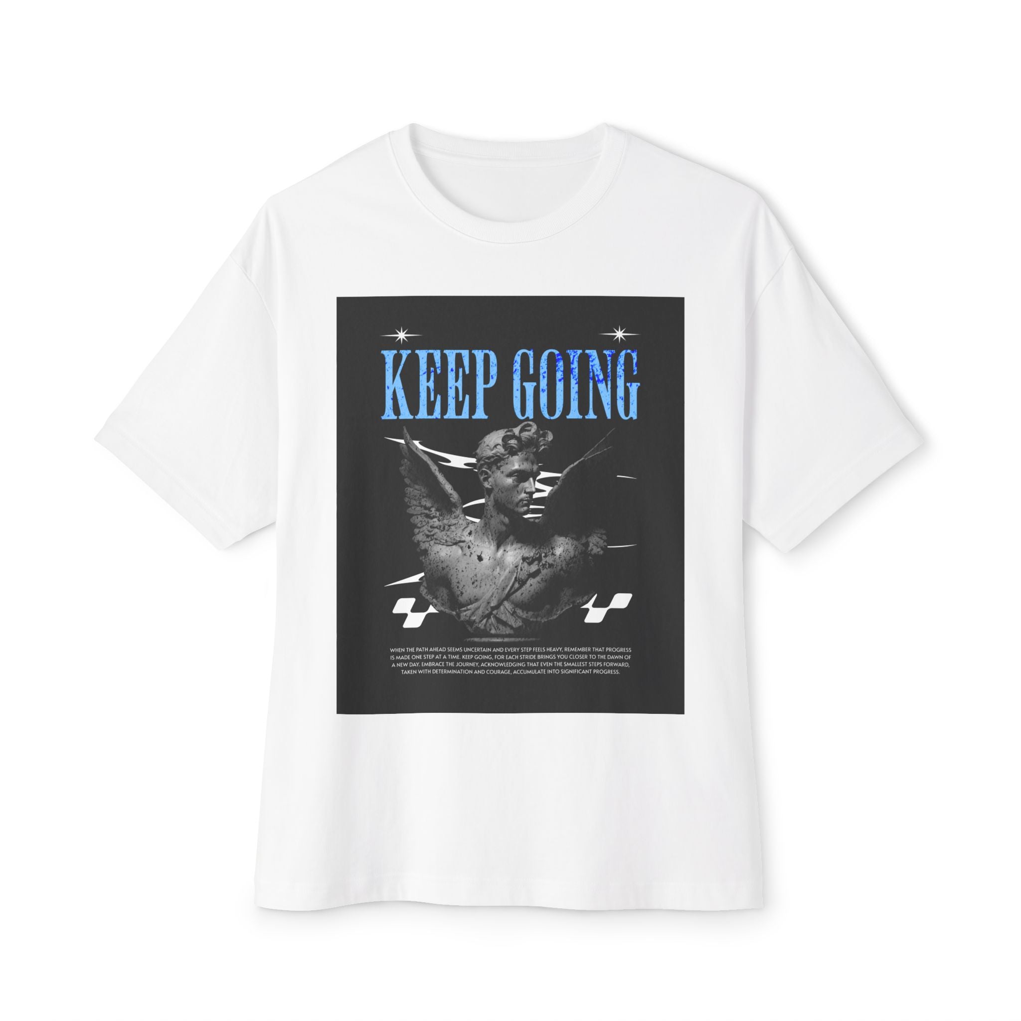 Mens Keep Going Oversized Tee