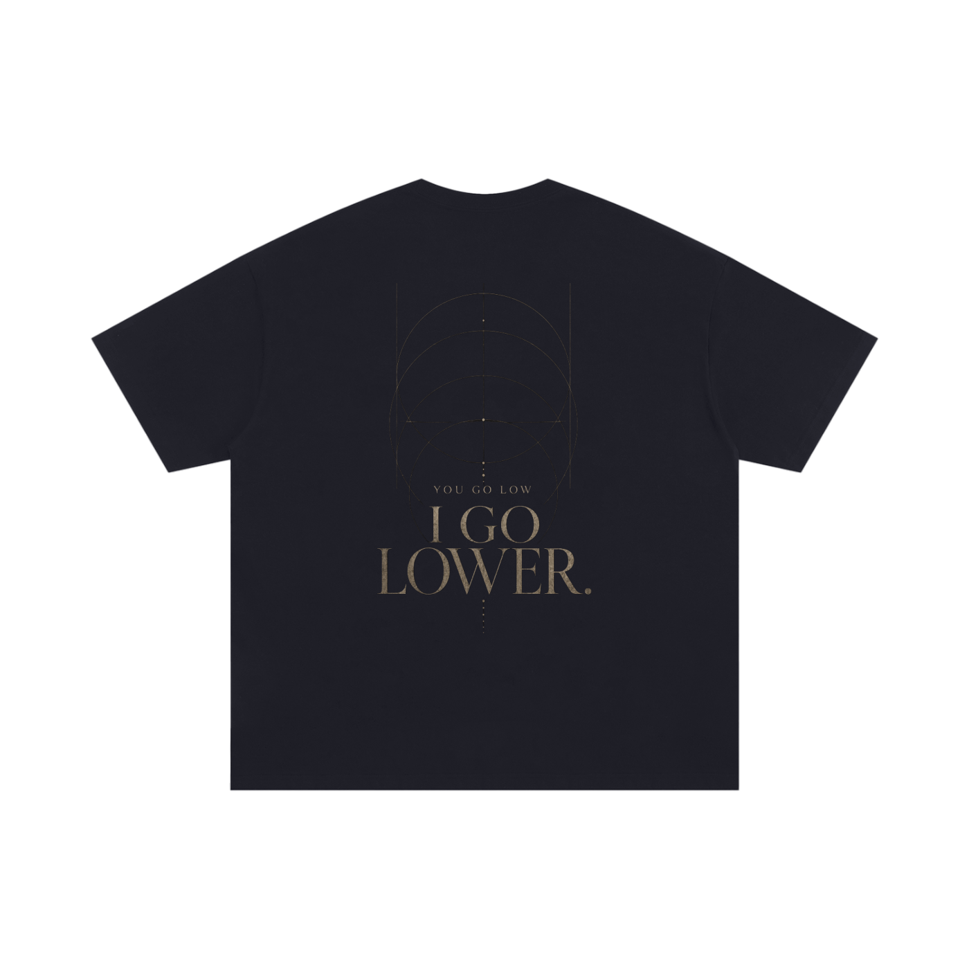 MENS 'GO LOW GO LOWER' Oversized Cotton TEE
