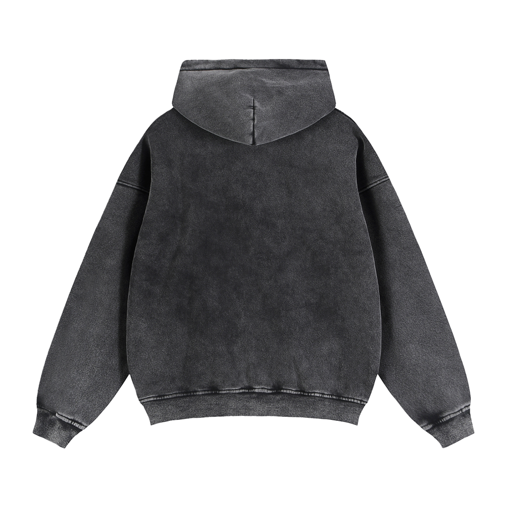 MENS 'COVERT CONFIDENCE' Zip-Through Boxy Fleece Hoodie
