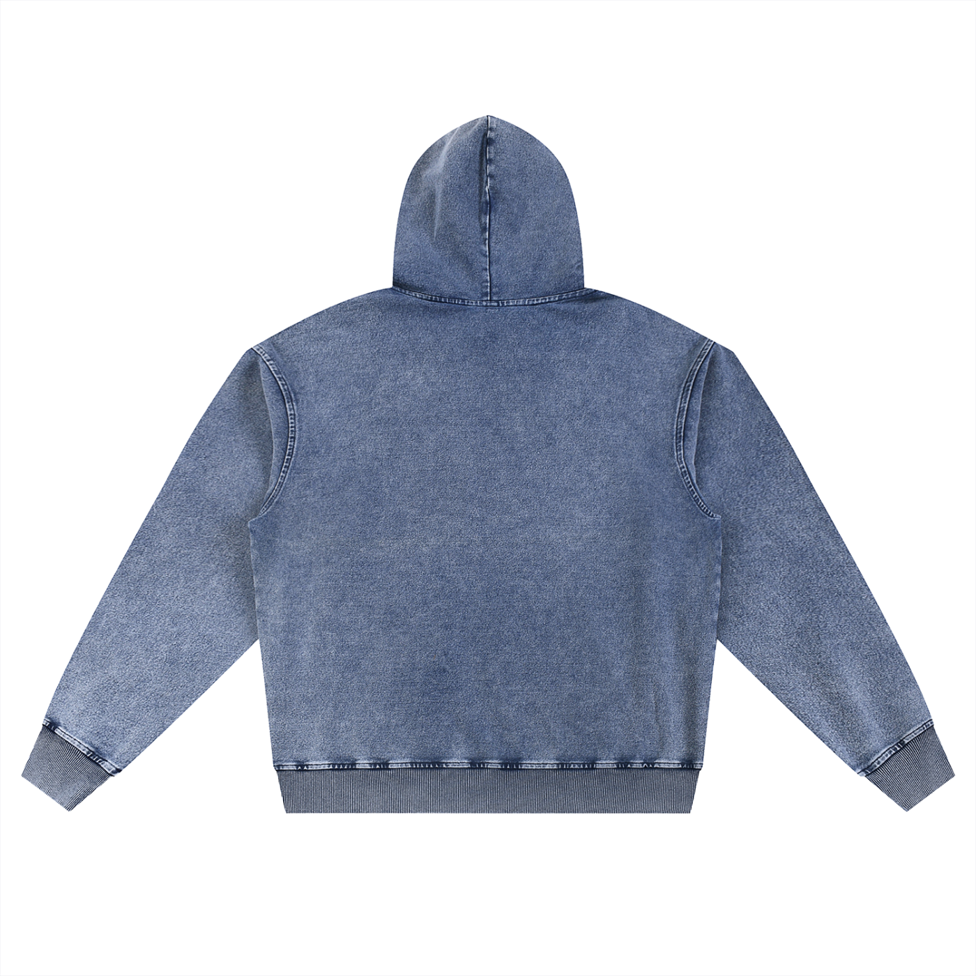 Mens 'STAY WILD" Snow Wash Oversized Hoodie