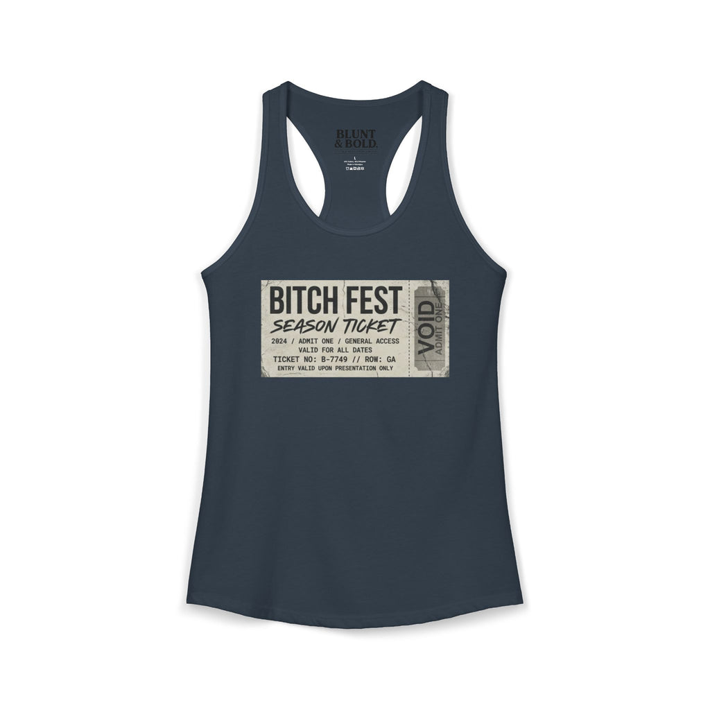 Womens BITCH FEST Ideal Racerback Tank