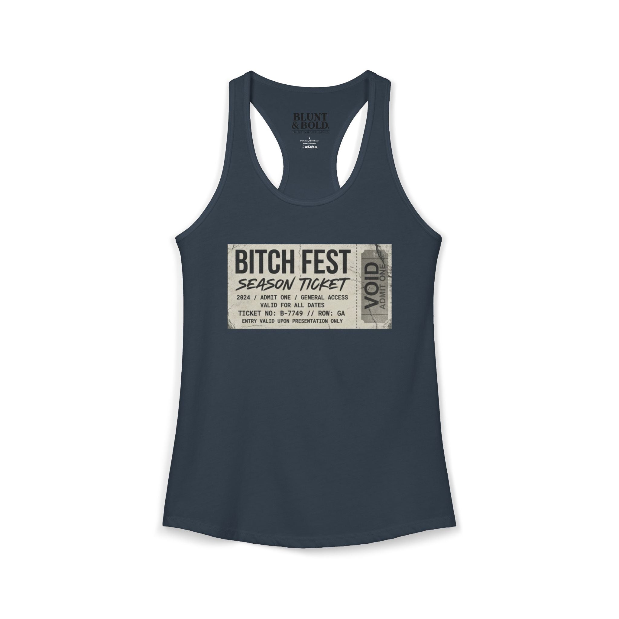 Womens BITCH FEST Ideal Racerback Tank