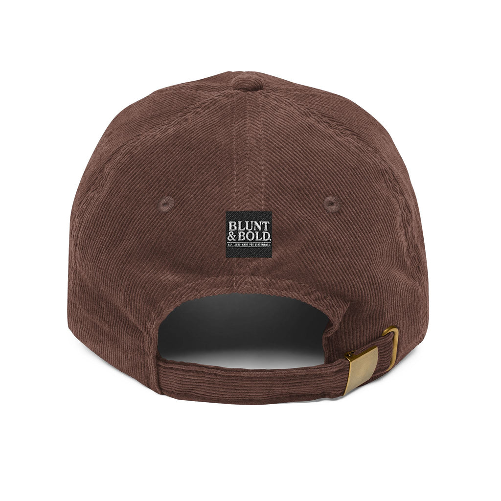 B & B 'AUTHENTIC'  Corduroy Embroidered  Baseball Cap