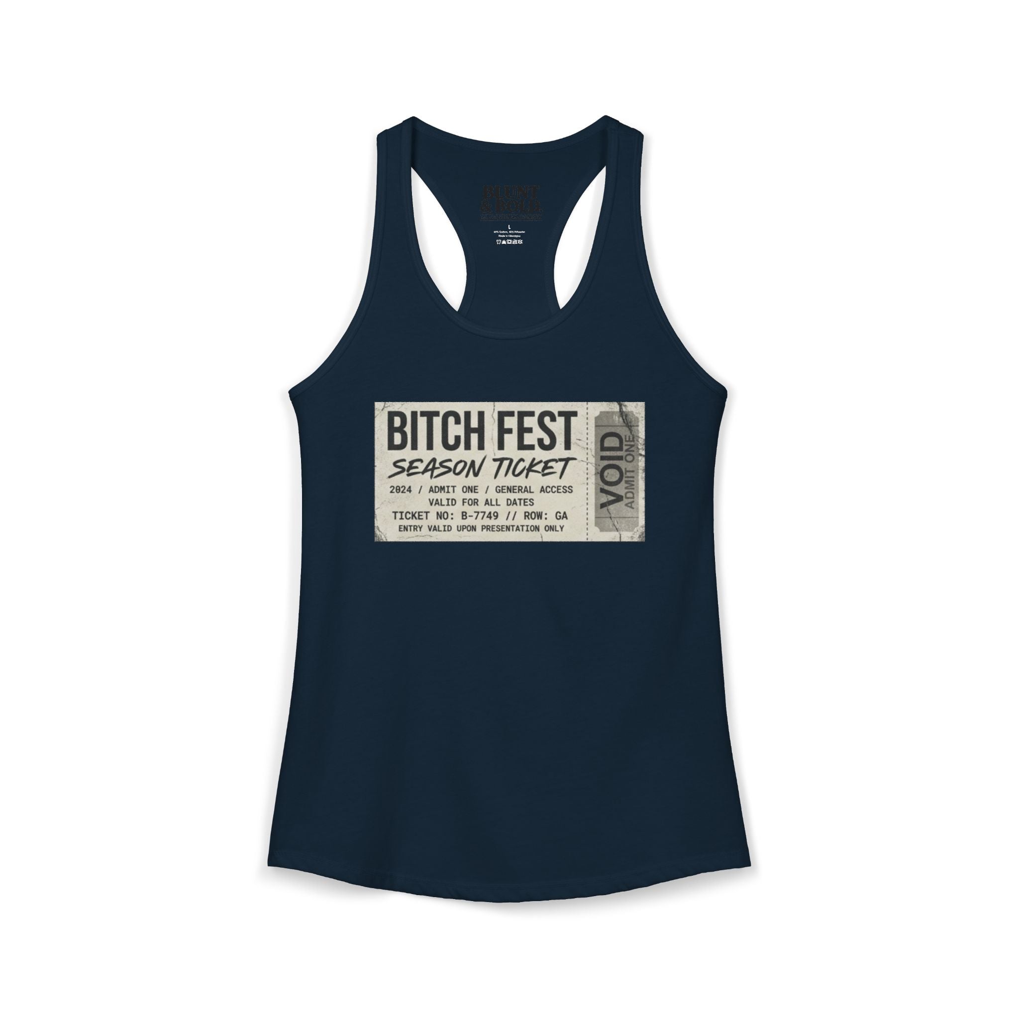 Womens BITCH FEST Ideal Racerback Tank