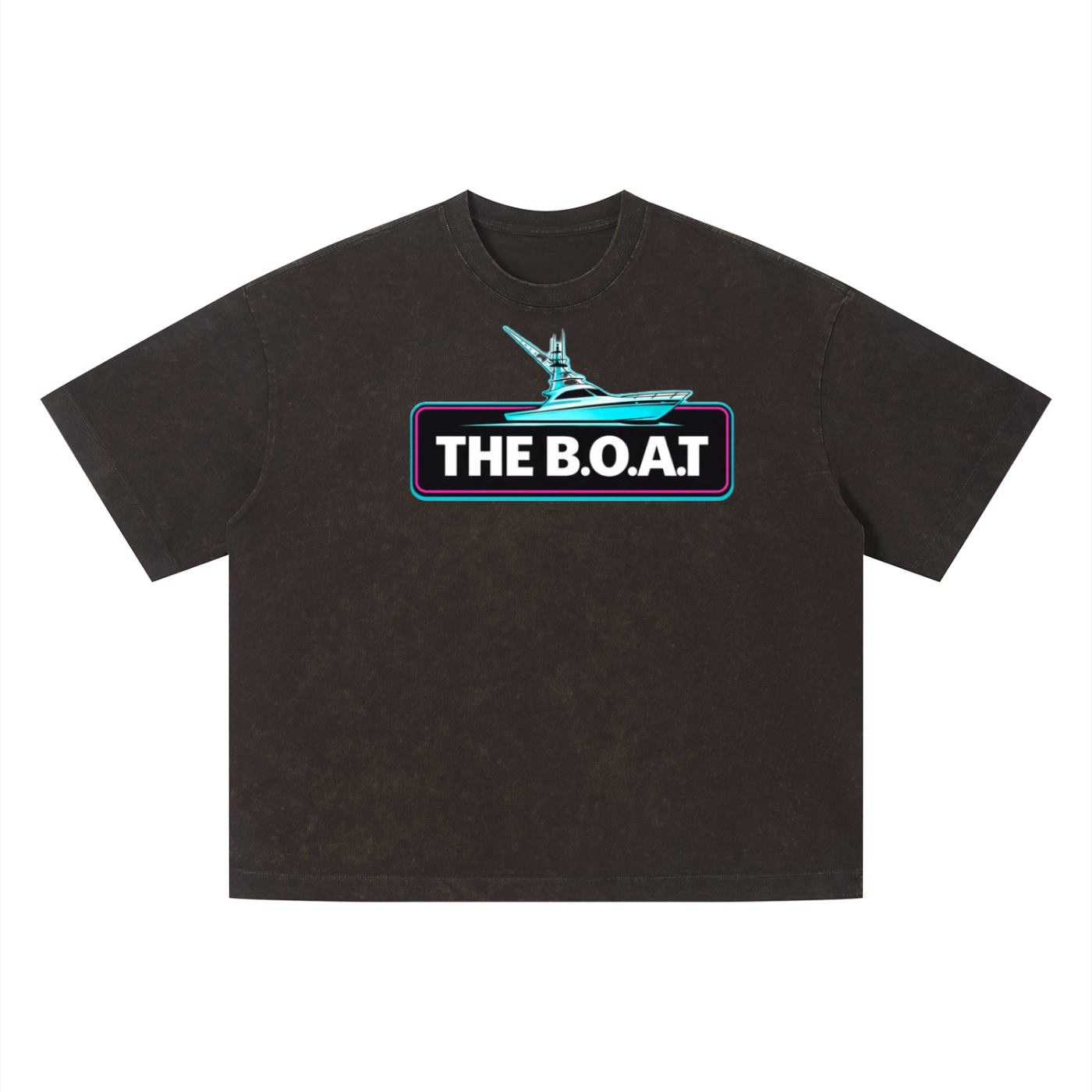 Mens 'THE B.O.A.T' Vintage Wash Boxy Tee